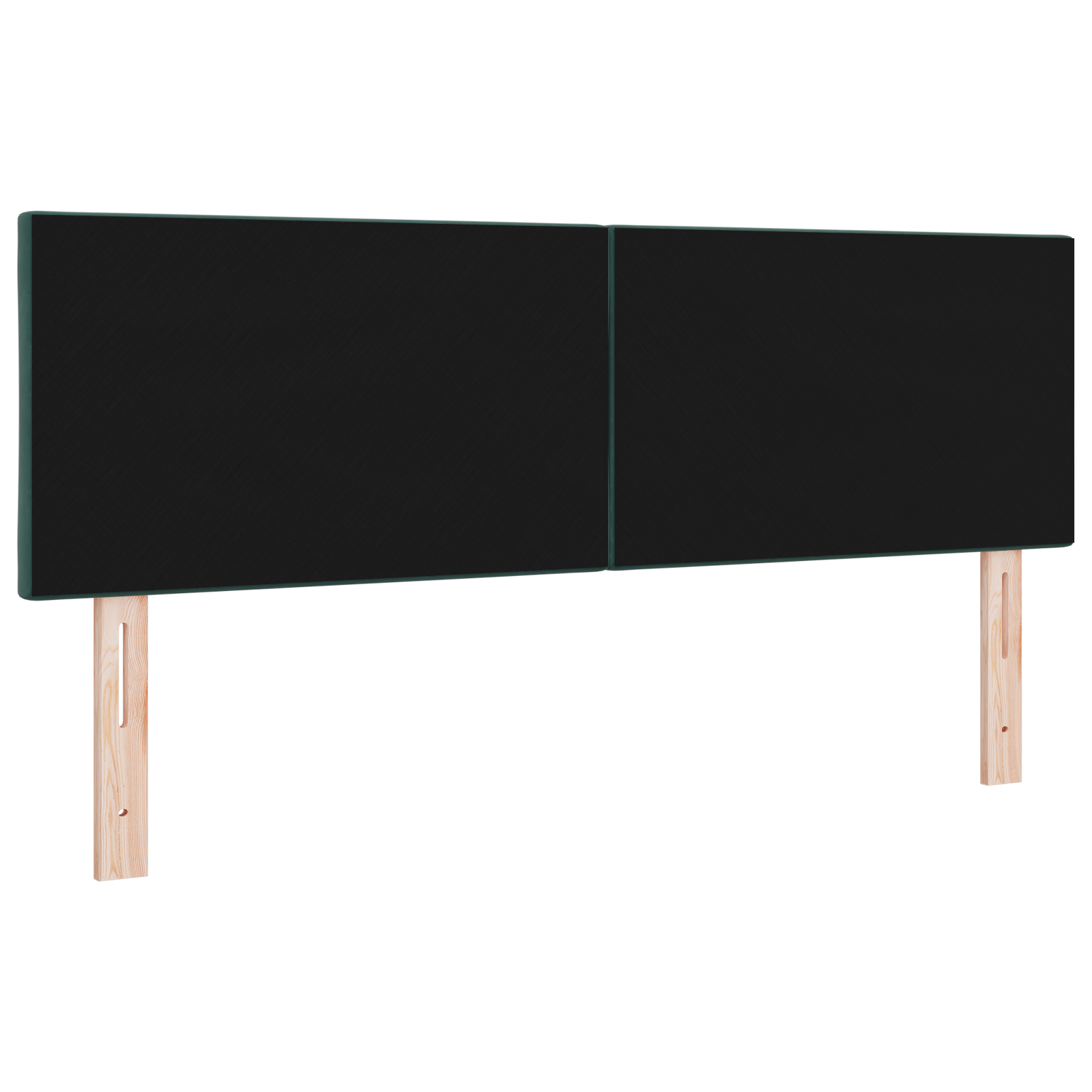 Thumbnail - vidaXL Kopfteil, Diamantblock-Design, dunkelgrün, 144 cm Samt