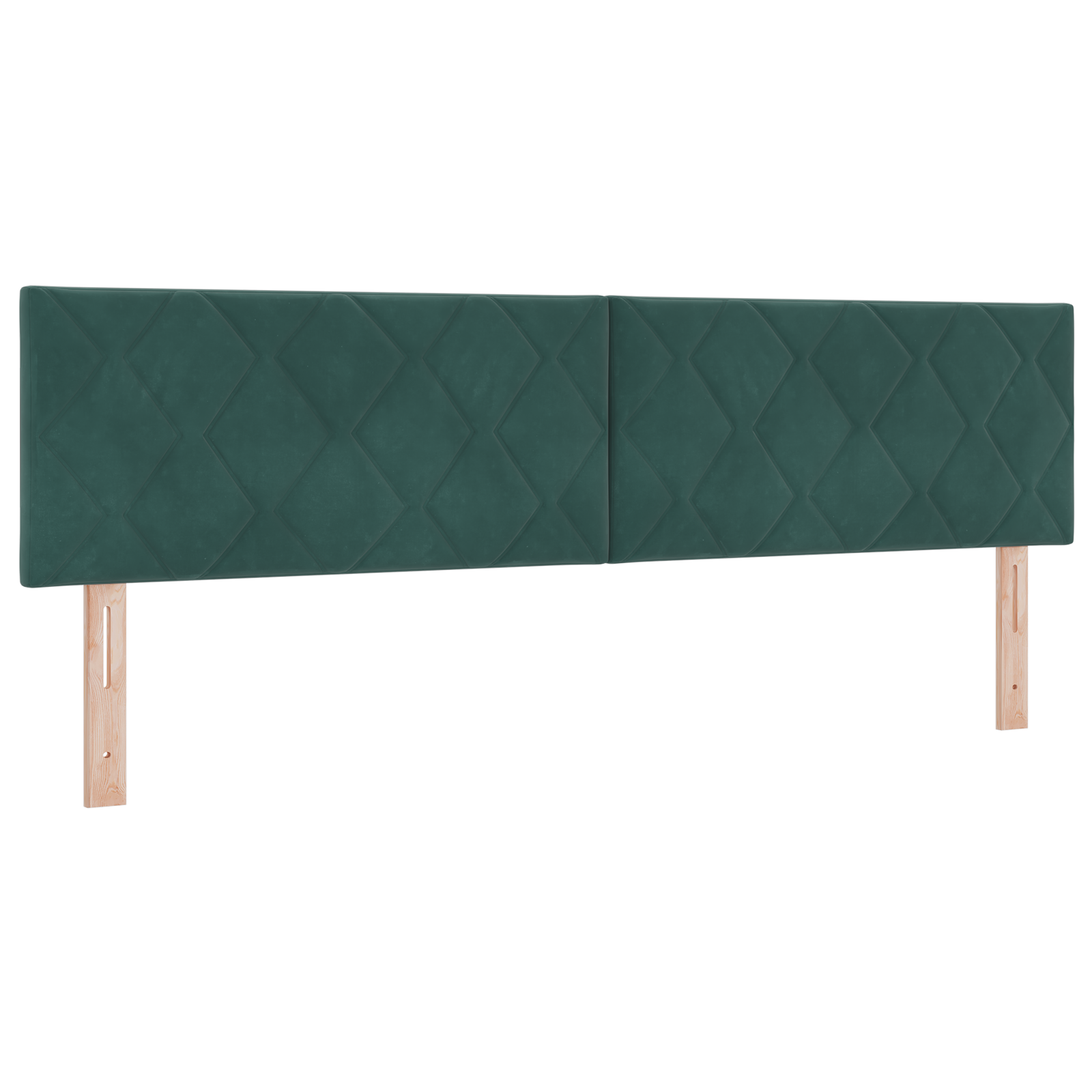 Thumbnail - vidaXL Kopfteil im Diamantblock-Design, Dunkelgrün, 180 cm, Samt