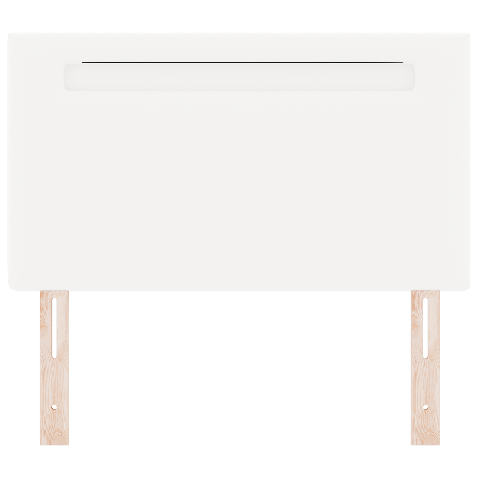 Headboard Plain Design Pure White 90 cm Faux Leather - Image 5