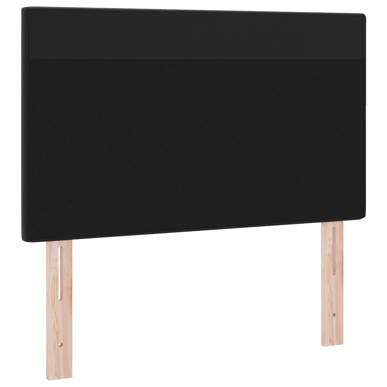 Headboard Plain Design Black 100 cm Faux Leather - Image 4
