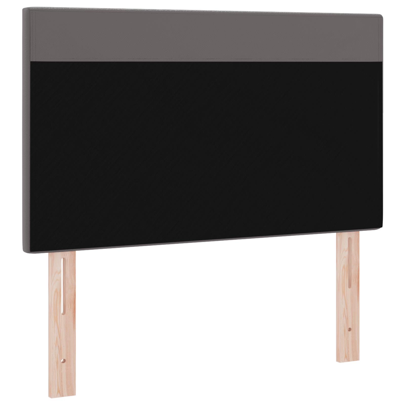 Headboard Plain Design Grey 100 cm Faux Leather - Image 4