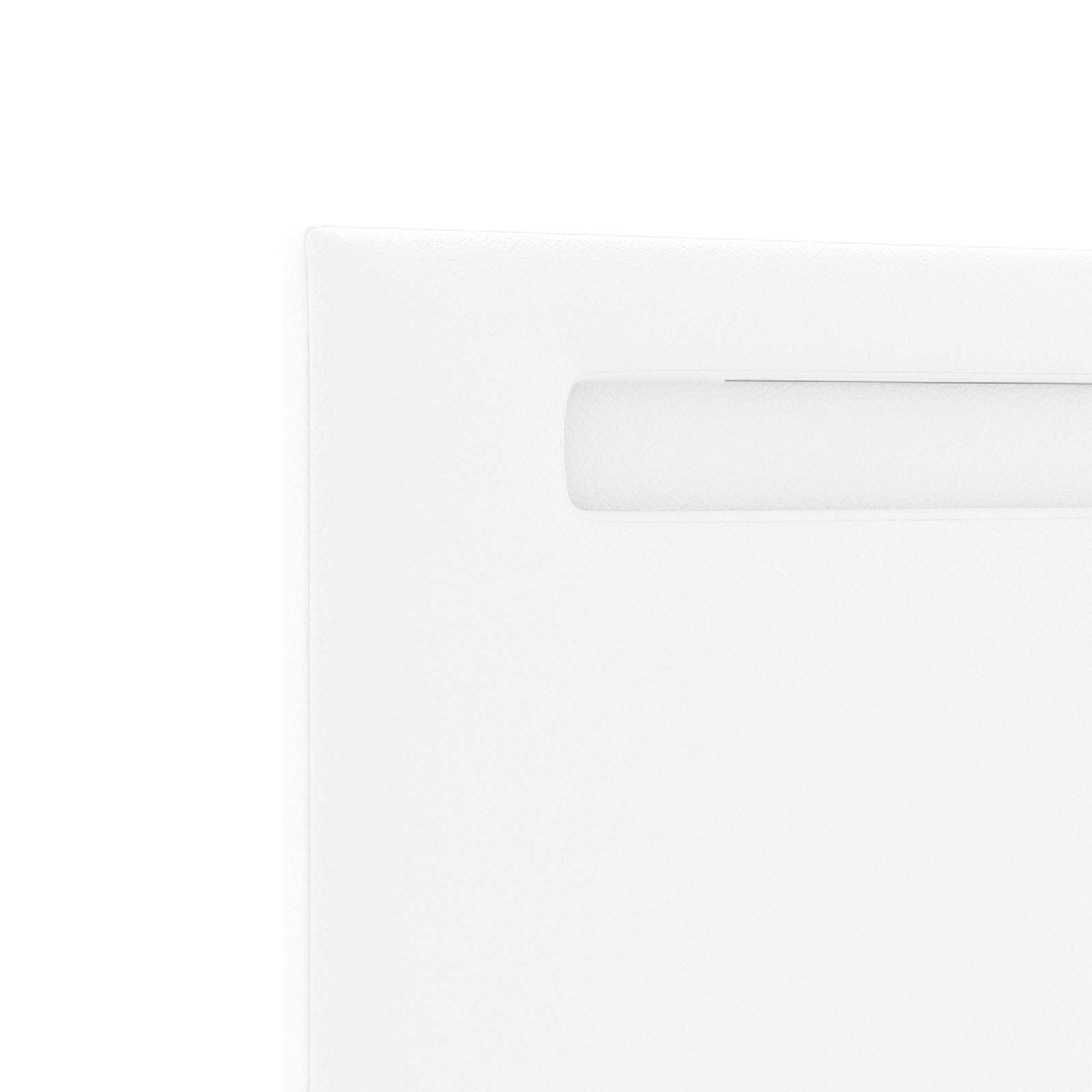 Headboard Plain Design Pure White 140 cm Faux Leather - Image 6