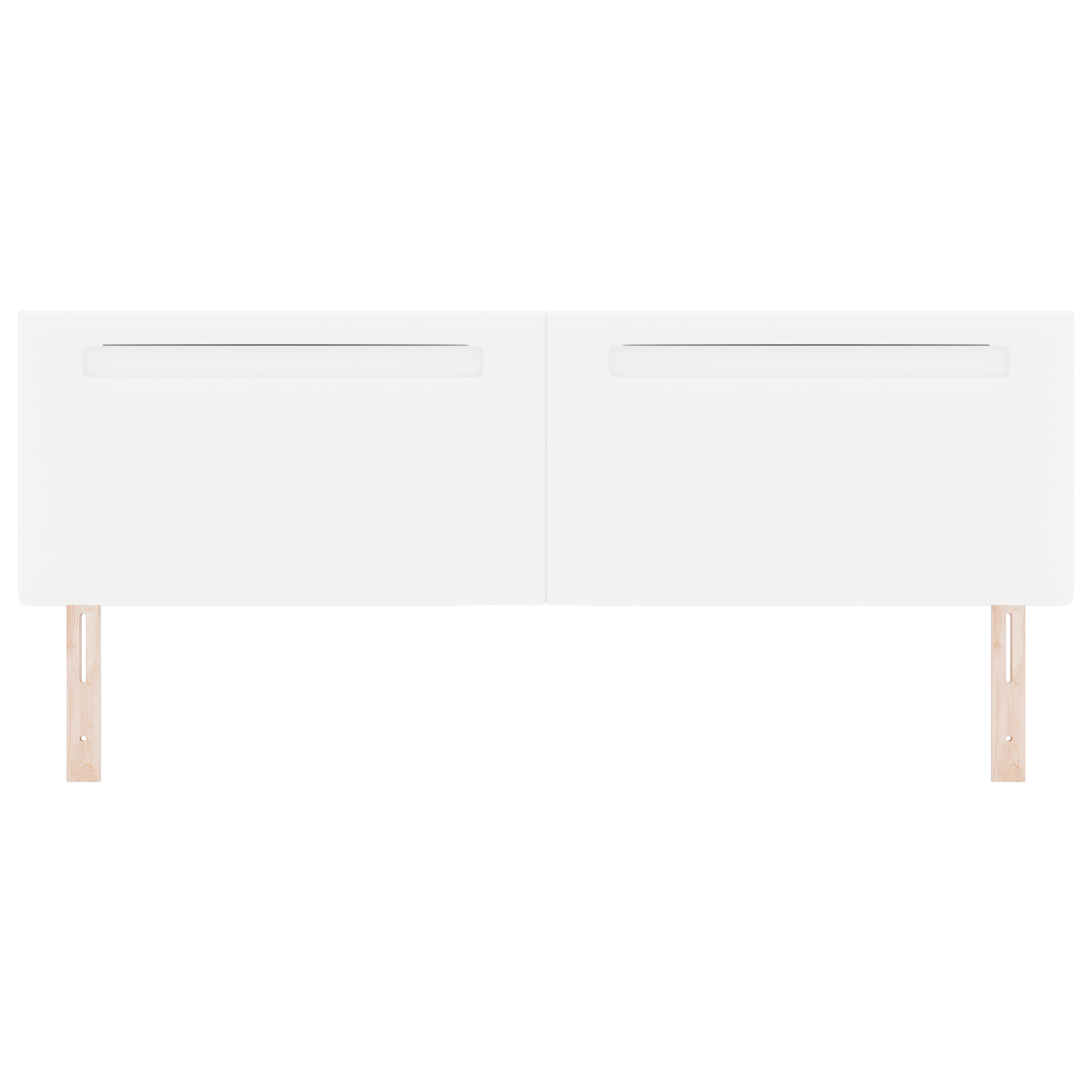 Headboard Plain Design Pure White 180 cm Faux Leather - Image 5