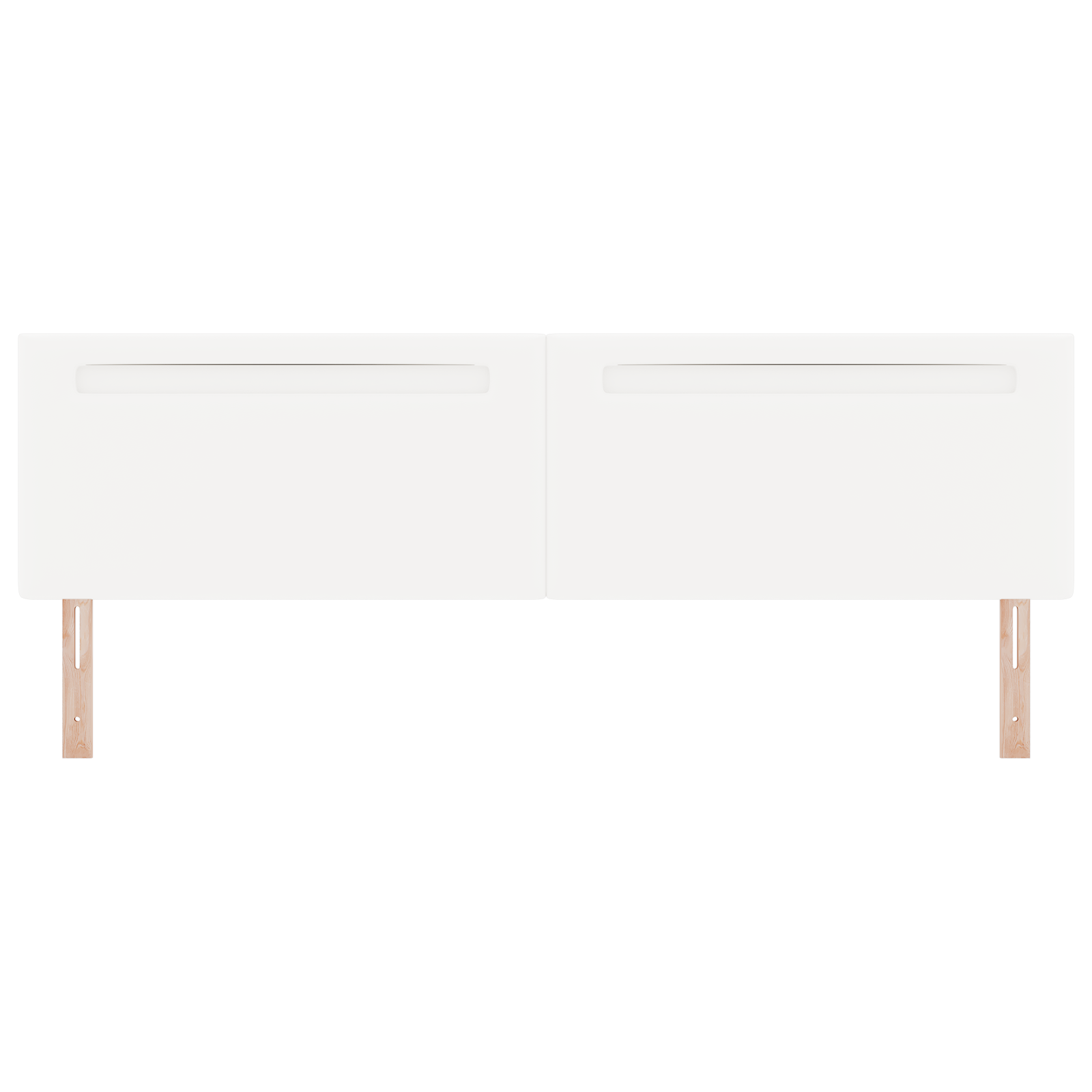 Headboard Plain Design Pure White 200 cm Faux Leather - Image 5