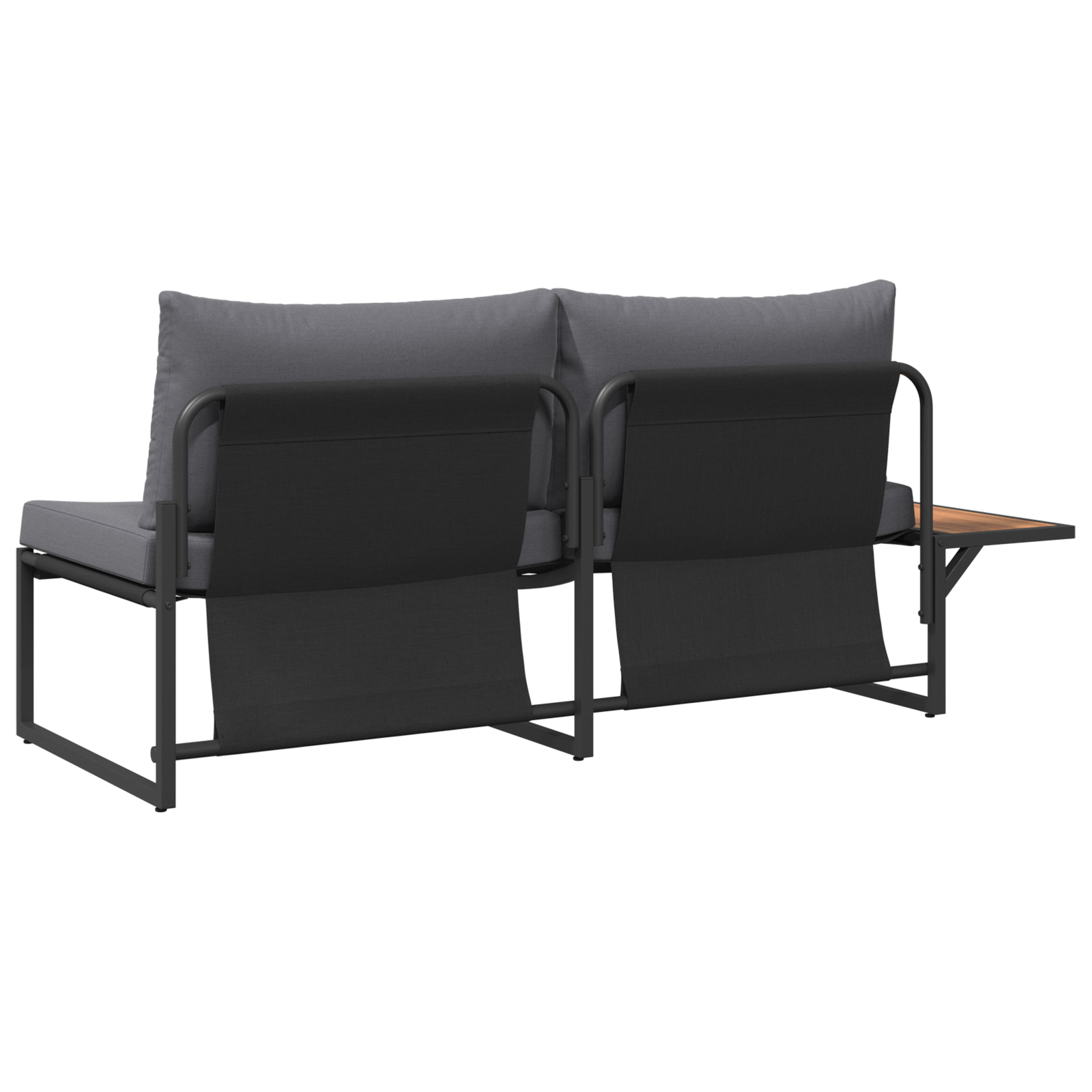 2-Seater Garden Sofa with Anthracite Cushions - Image 5