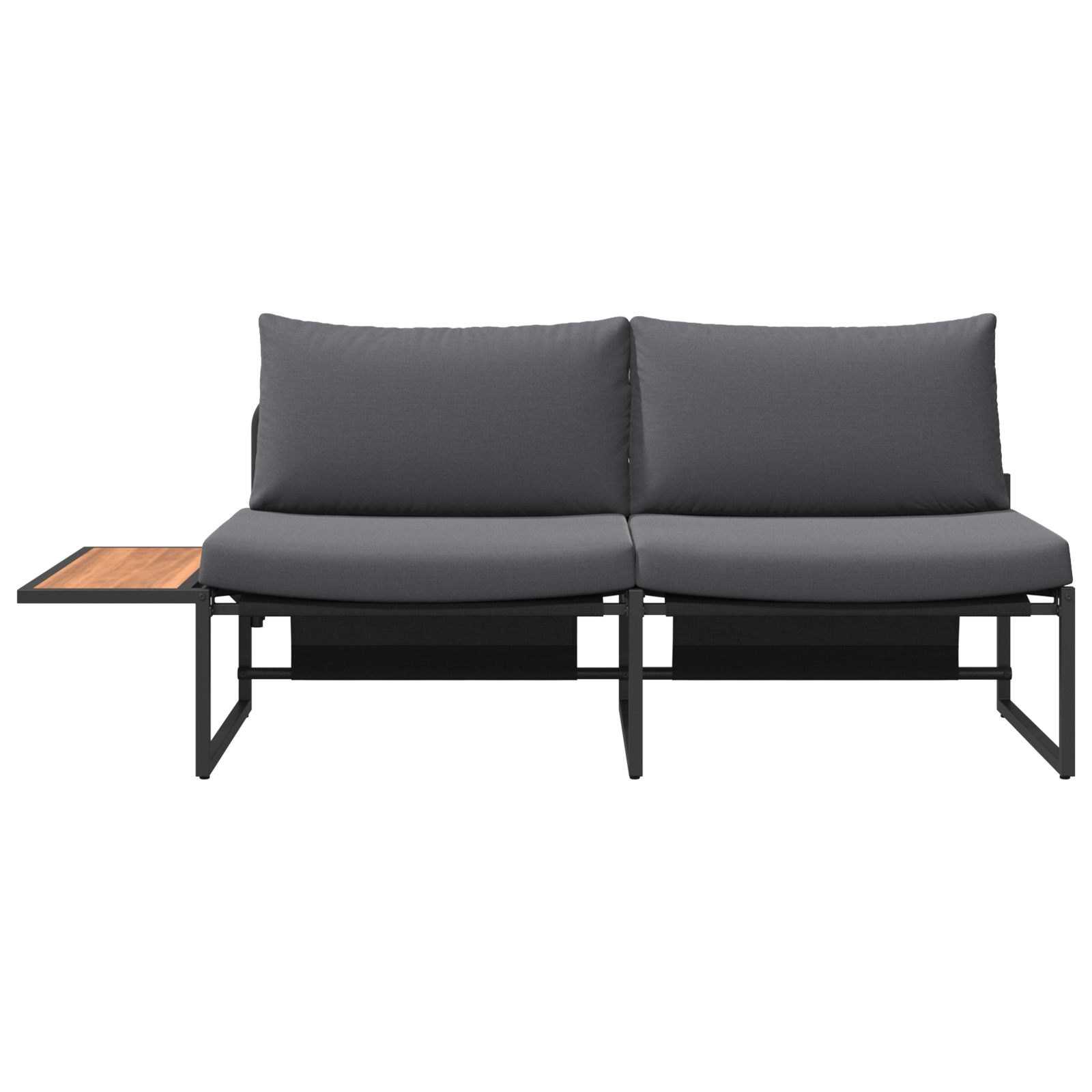 2-Seater Garden Sofa with Anthracite Cushions - Image 6