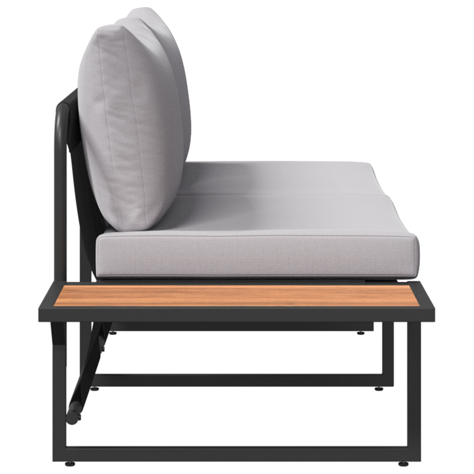 2-Seater Garden Sofa with Light Grey Cushions - Image 7