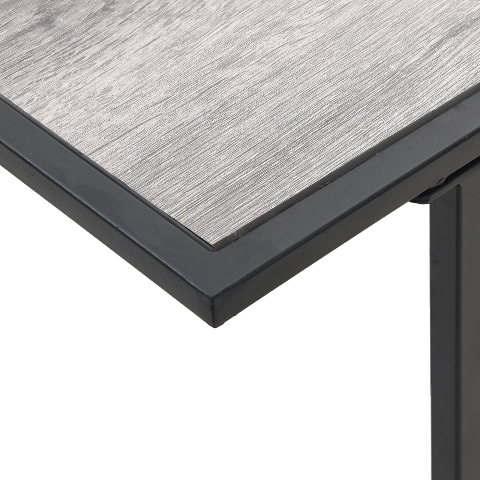 Garden Table Grey 100x55x70 cm DPC and Steel - Image 9