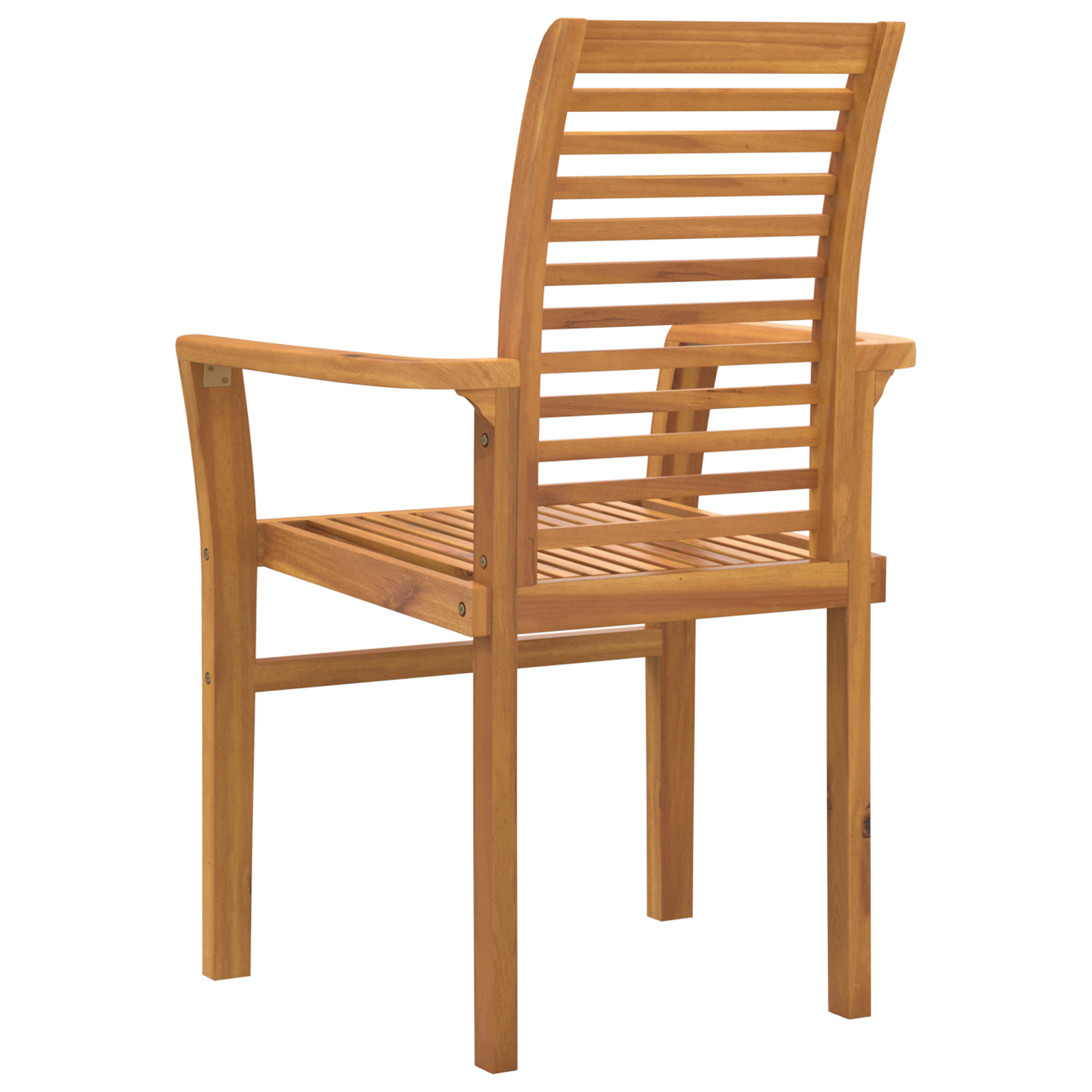 Stacking Garden Chair 4 pcs Solid Wood Teak - Image 7