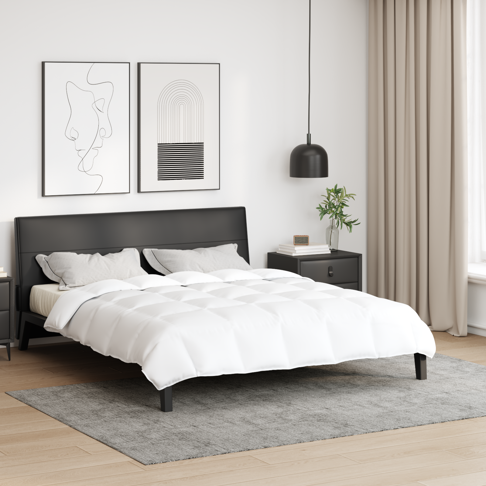 Dekens & Dekbedden Wit 200 x 220 cm Dons