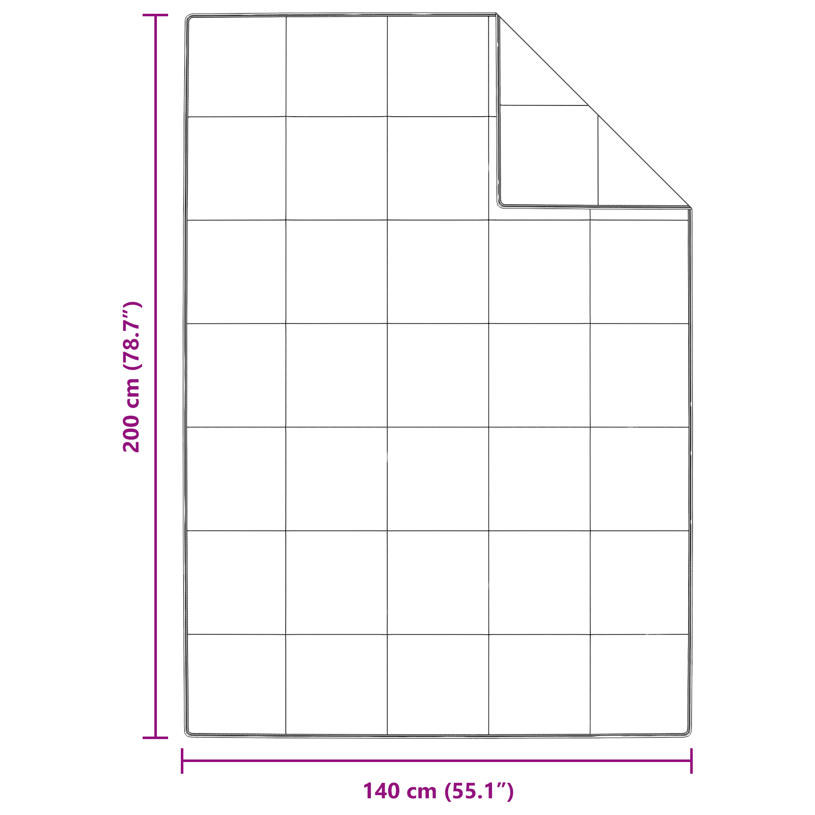 Winter Dekbed Wit 140 x 200 cm Veren