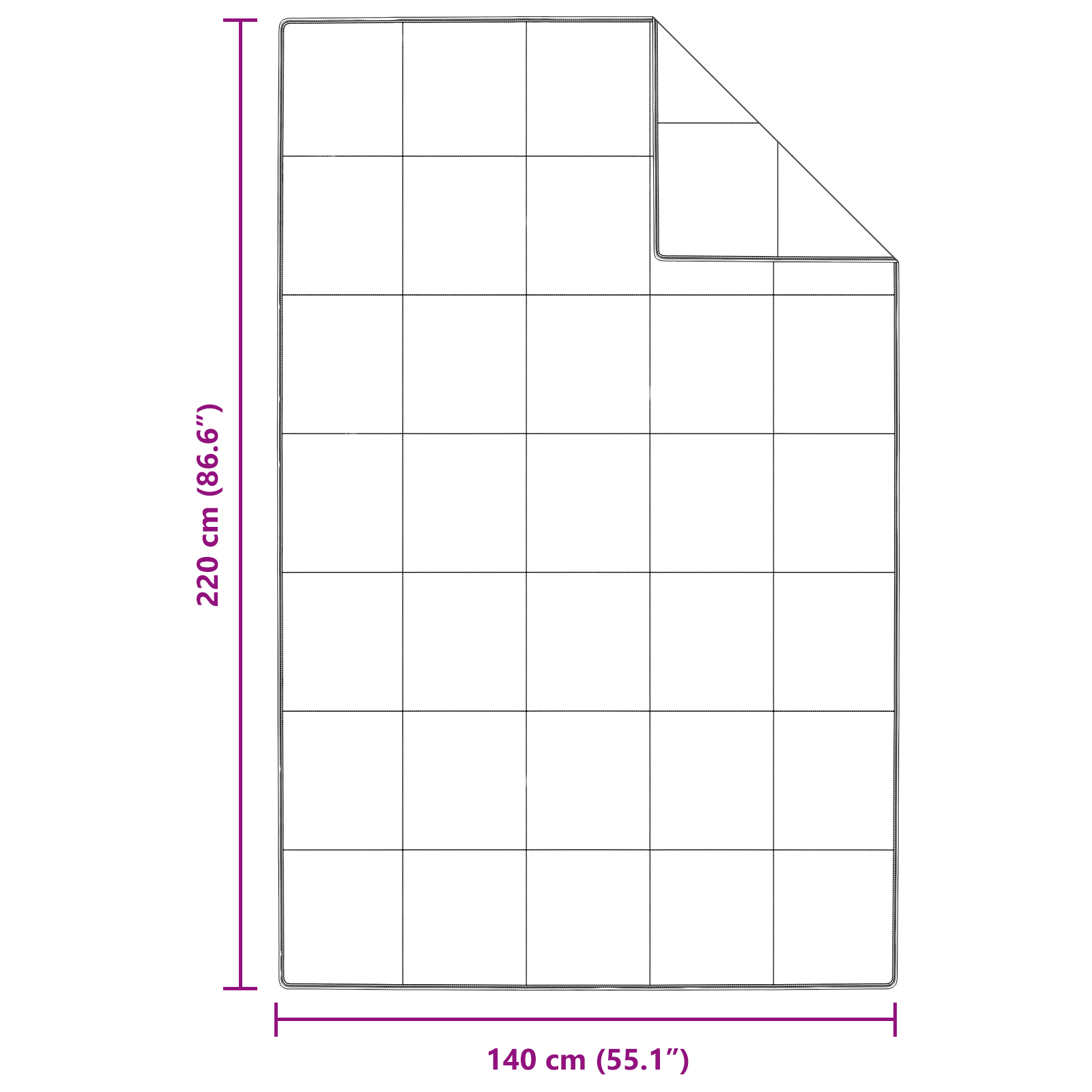 Winter Dekbed Wit 140 x 220 cm Veren