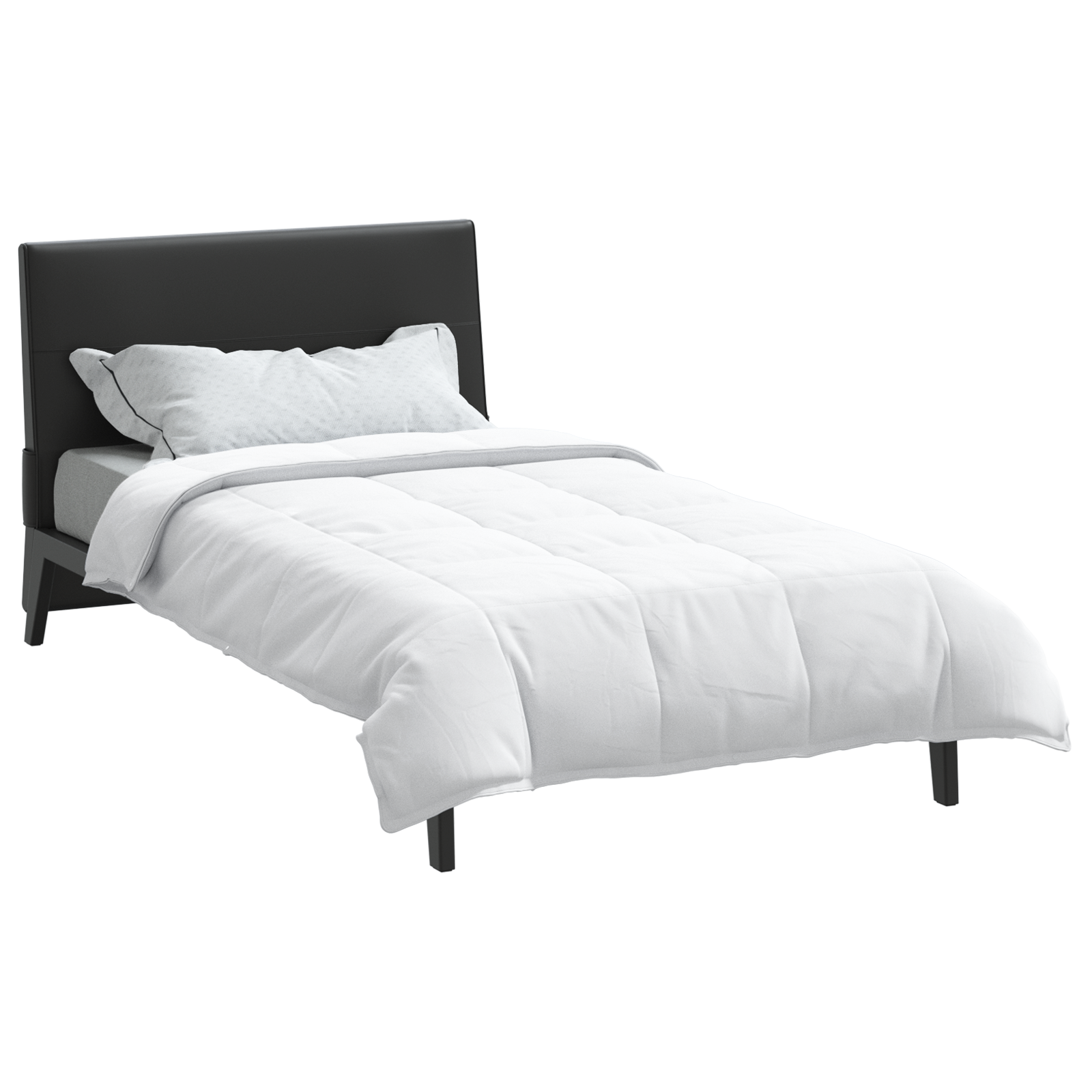 2-in-1 Dekbed Wit 155 x 220 cm Veren