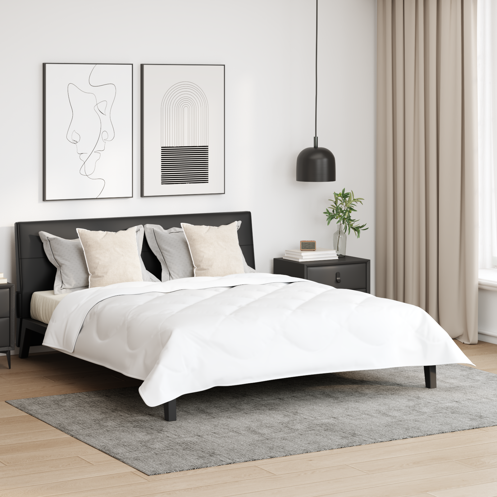 Kussens 2 pcs Wit 60 x 60 cm 130gsm 100% katoen