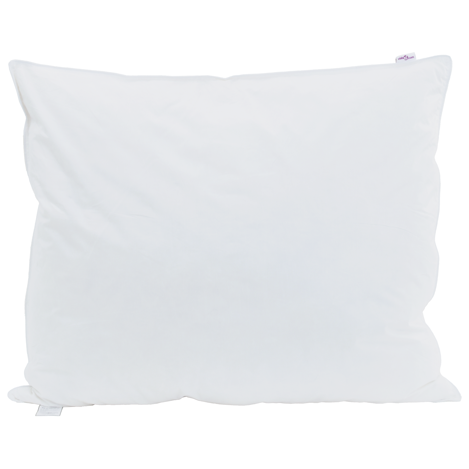 Hoofdkussen met kussen 2 pcs Wit 60 x 70 cm Veren