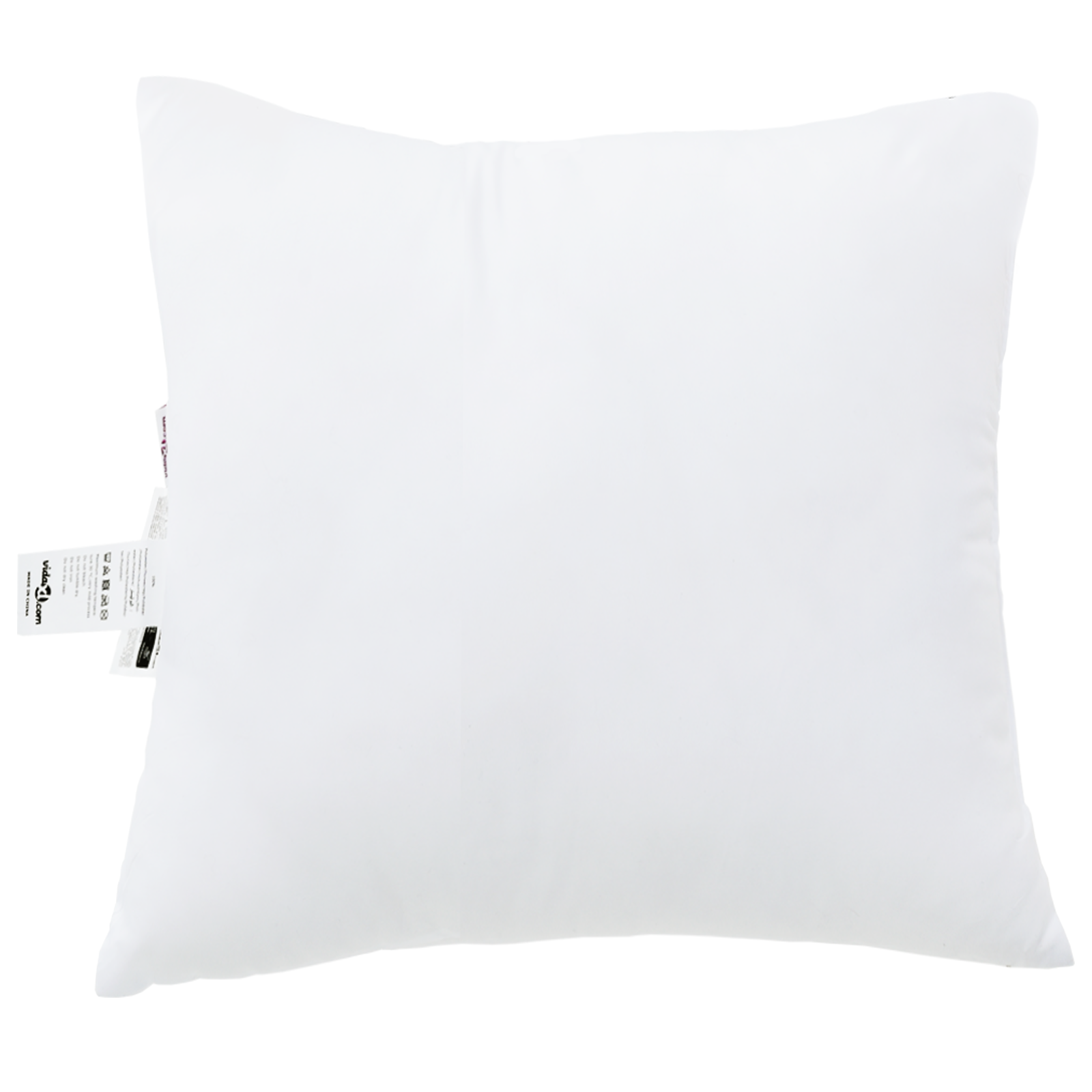 Hoofdkussen met kussen 2 pcs Wit 60 x 60 x 20 cm Polyester