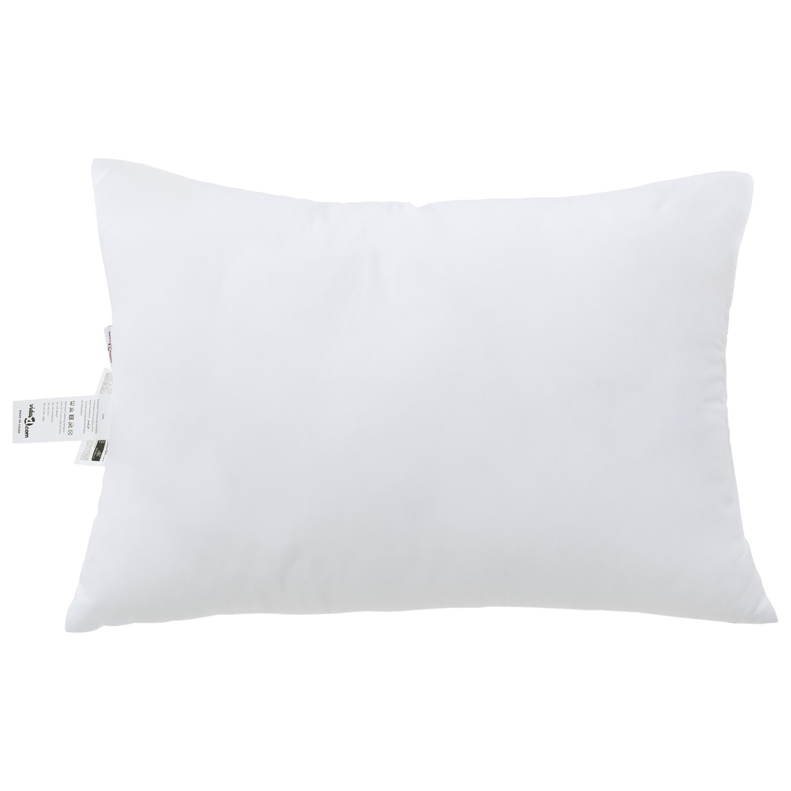 Hoofdkussen met kussen 2 pcs Wit 61 x 41 x 20 cm Polyester