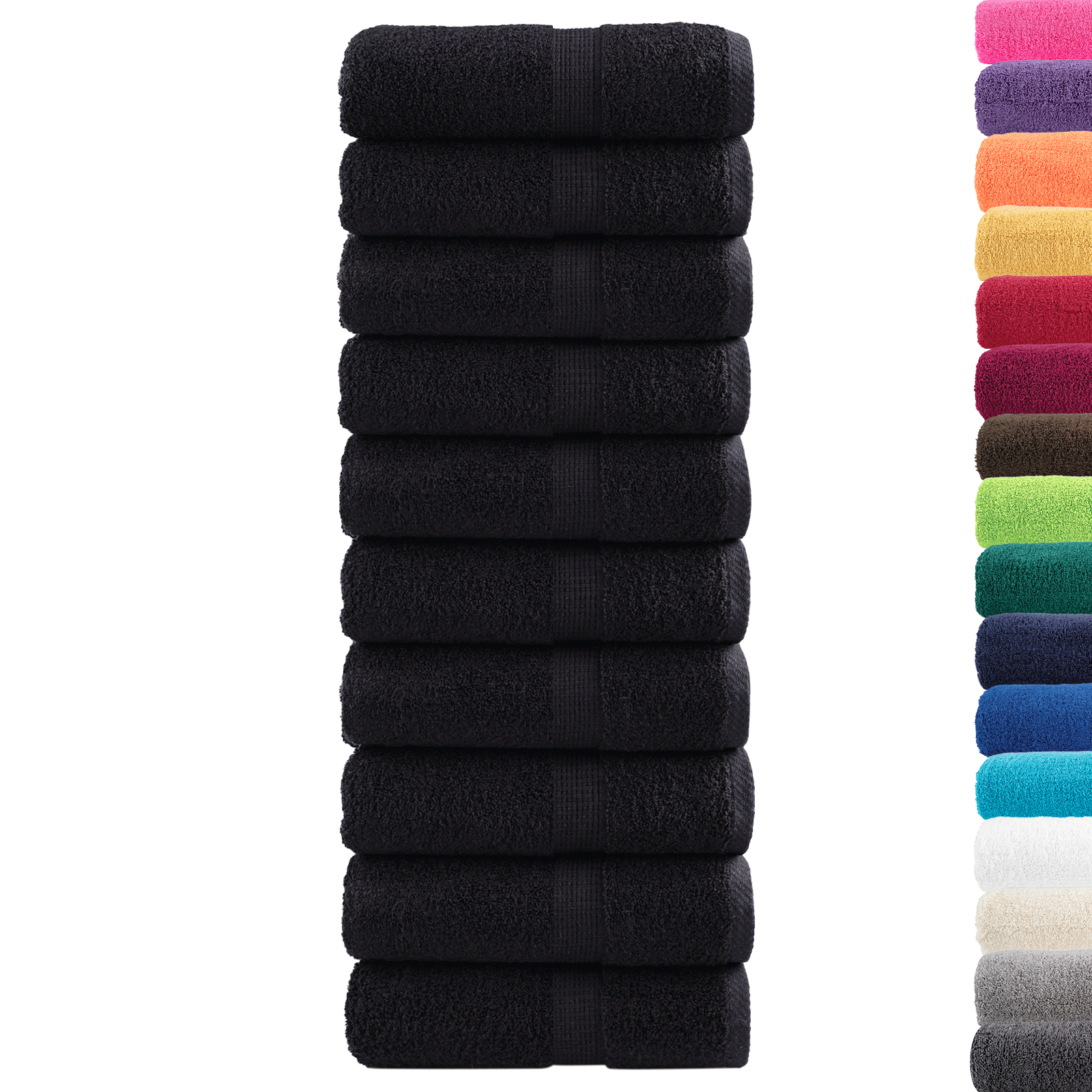 Premium Soap Towels "SOLUND" 50 pcs Black 30x30 cm 550 gsm - Image 3