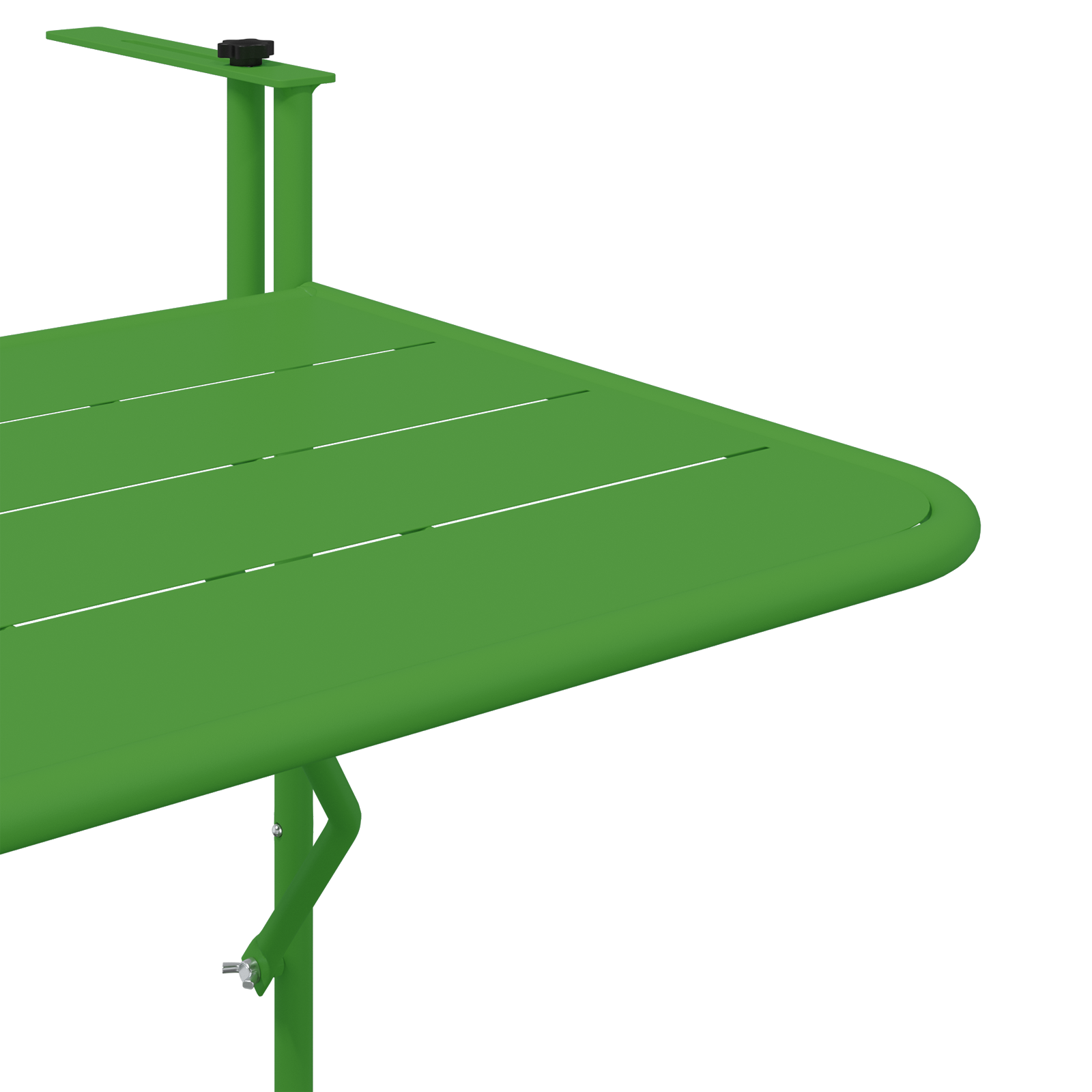 Foldable Green Balcony Table 60x40 cm Steel - Image 8