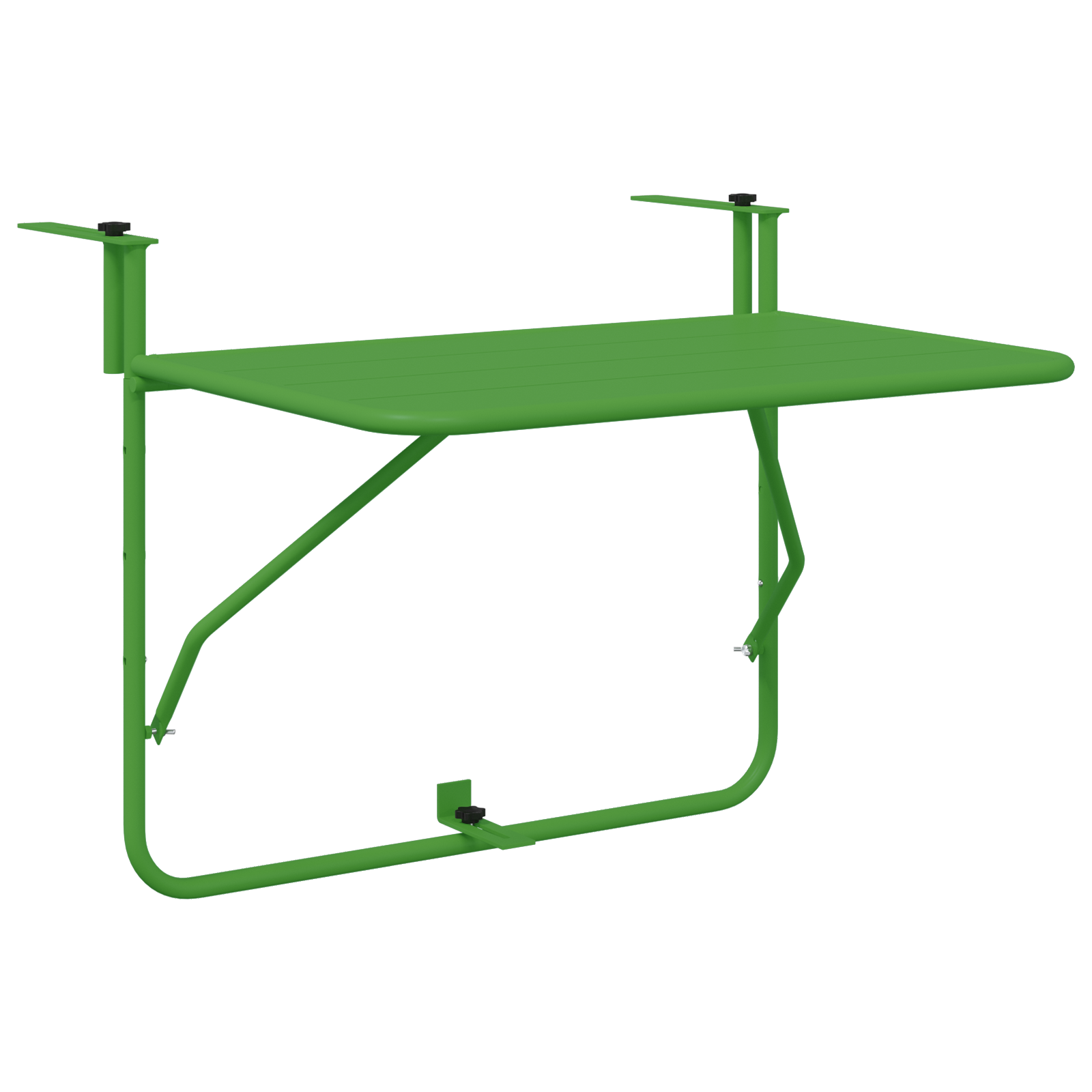 Foldable Green Balcony Table 60x40 cm Steel - Image 2