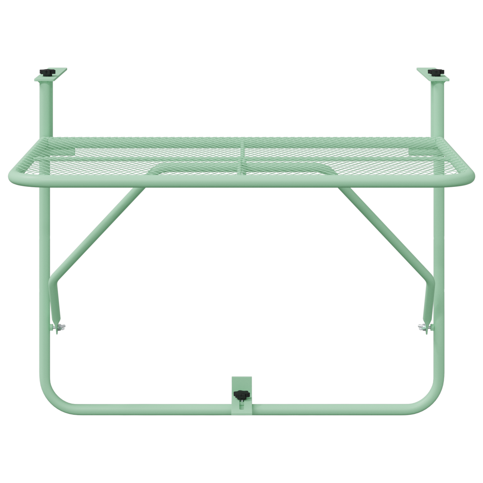 Foldable Hanging Balcony Table - Mint Green, 60x40 cm, Steel - Image 6