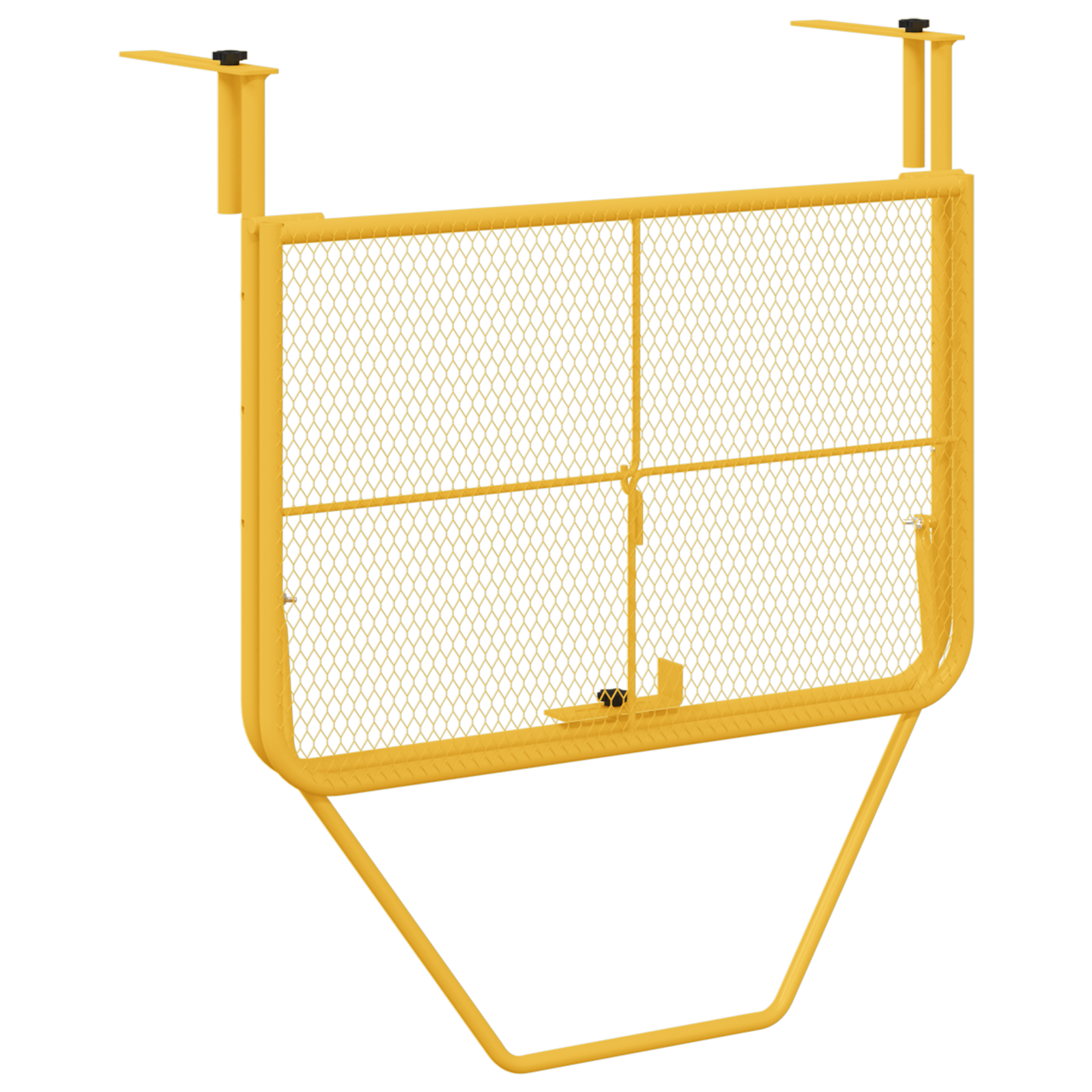 Foldable Hanging Balcony Table in Mustard - 60x40 cm, Steel - Image 5