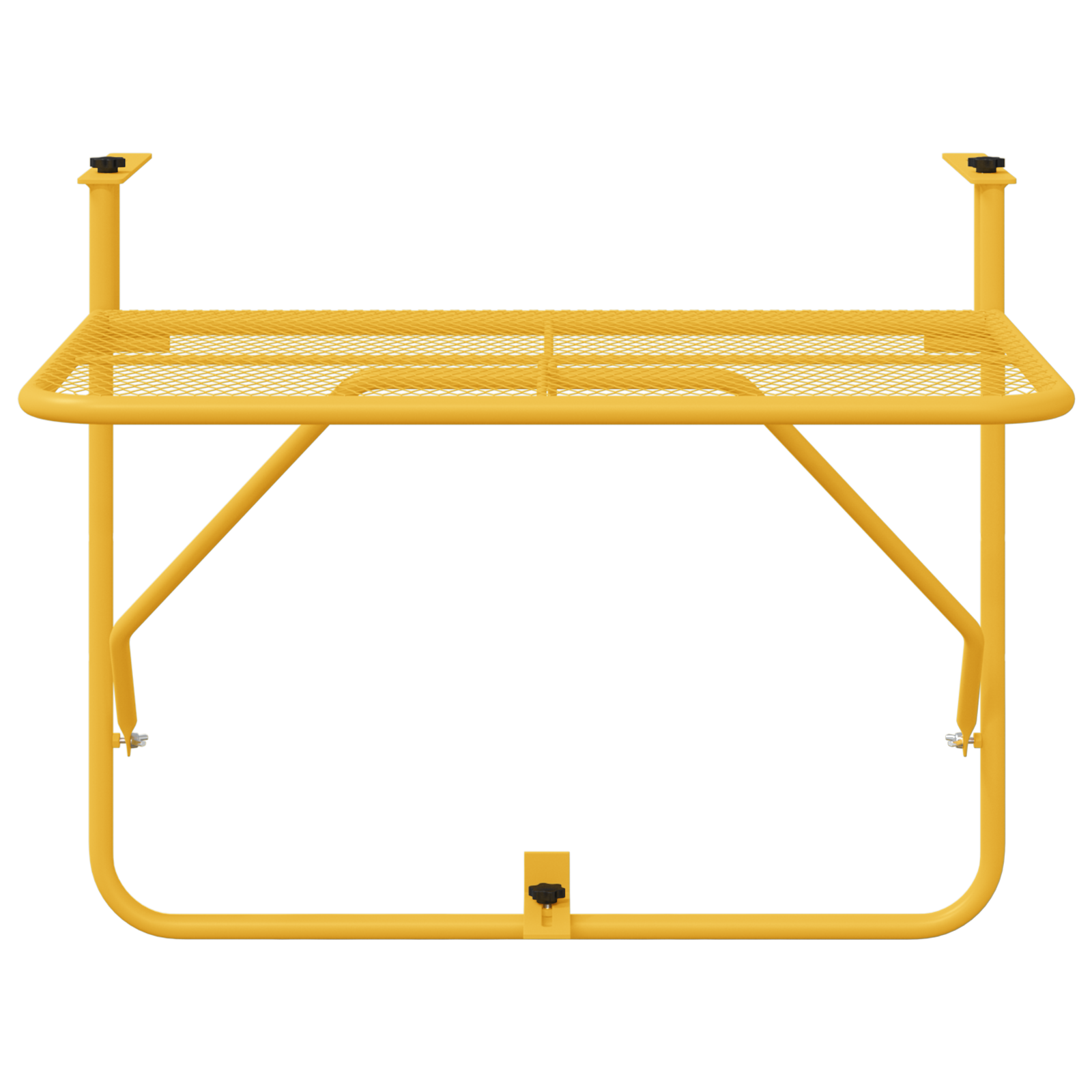 Foldable Hanging Balcony Table in Mustard - 60x40 cm, Steel - Image 6