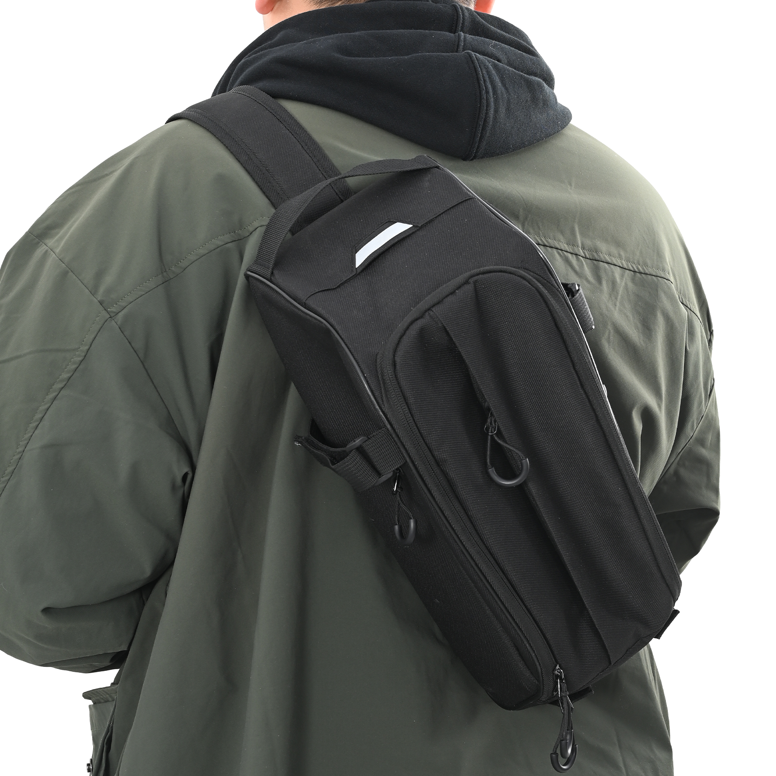 Bicycle Bag for Pannier Rack 8 L Black 38x16x16 cm - Image 3