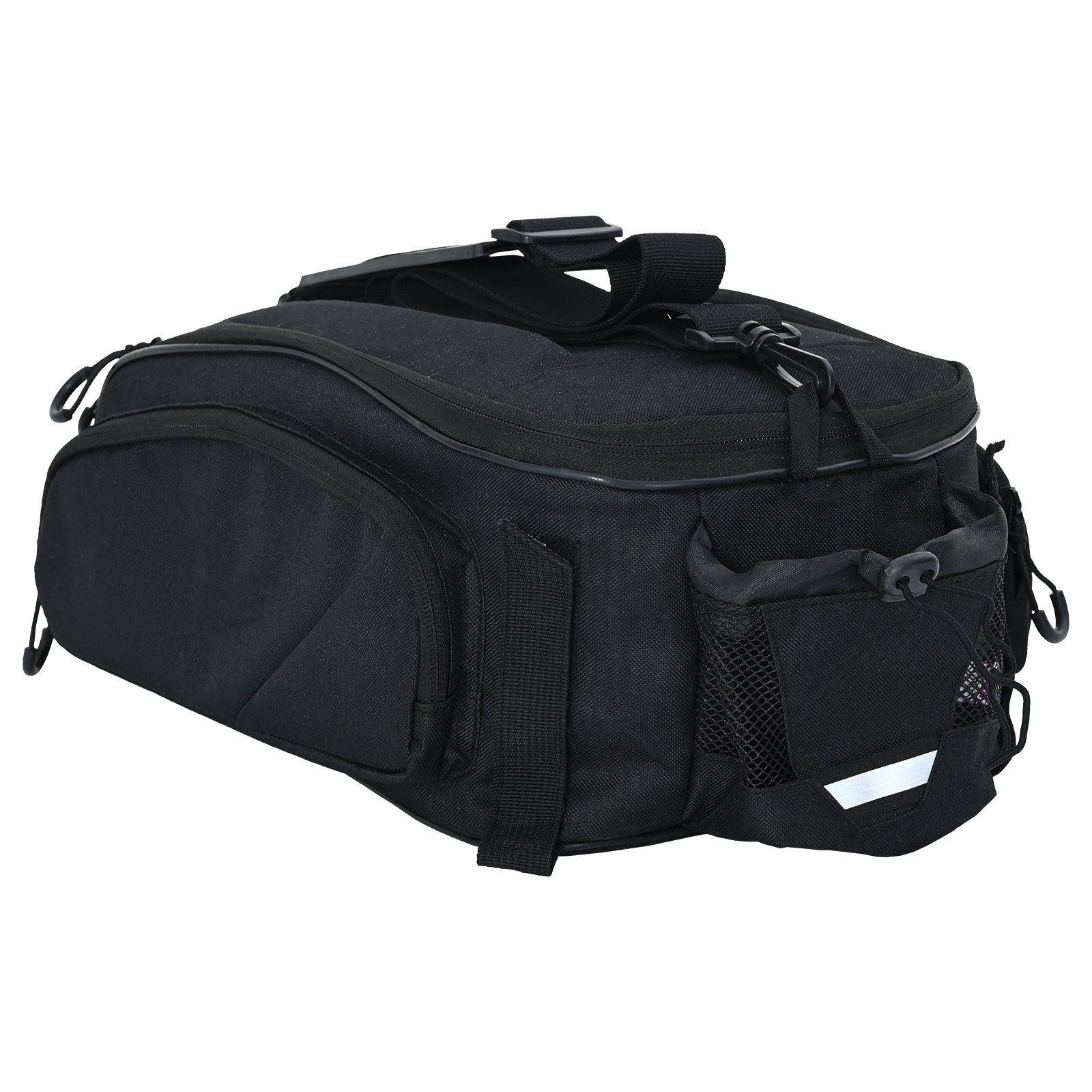 Bicycle Bag for Pannier Rack 12 L Black 38x21x16 cm - Image 8