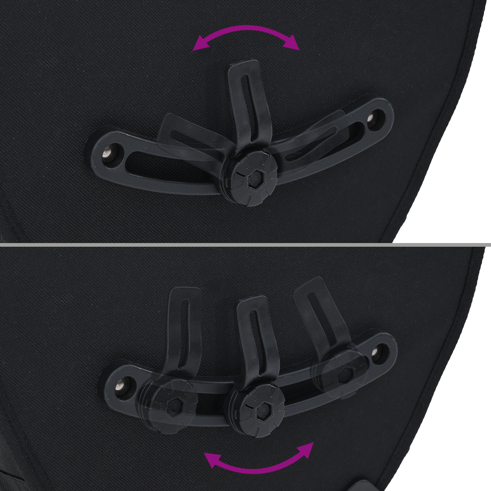 Bicycle Bag for Pannier Rack 25 L Black 32.5x17x57 cm - Image 11