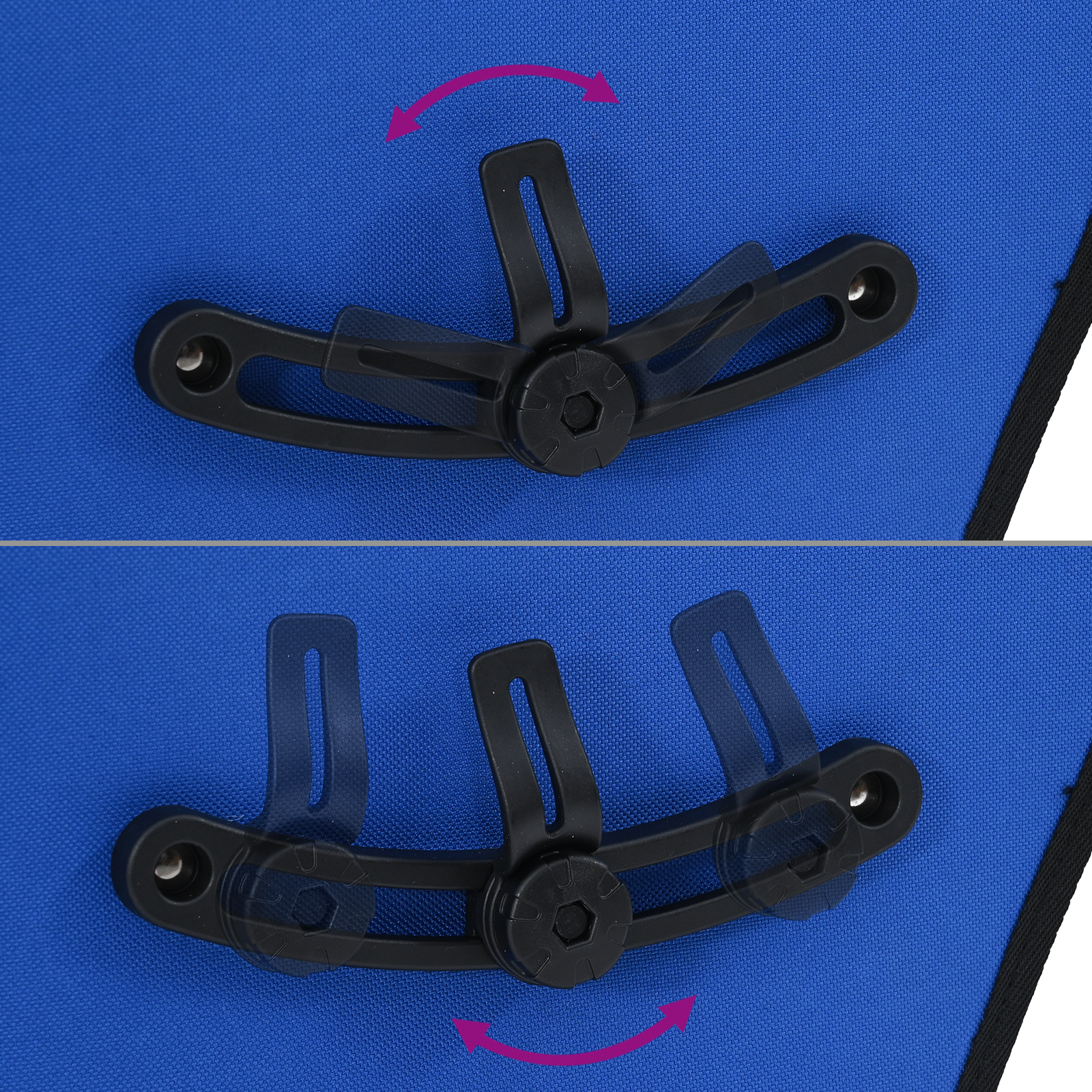 Bicycle Bag for Pannier Rack 25 L Blue 32.5x17x57 cm - Image 11