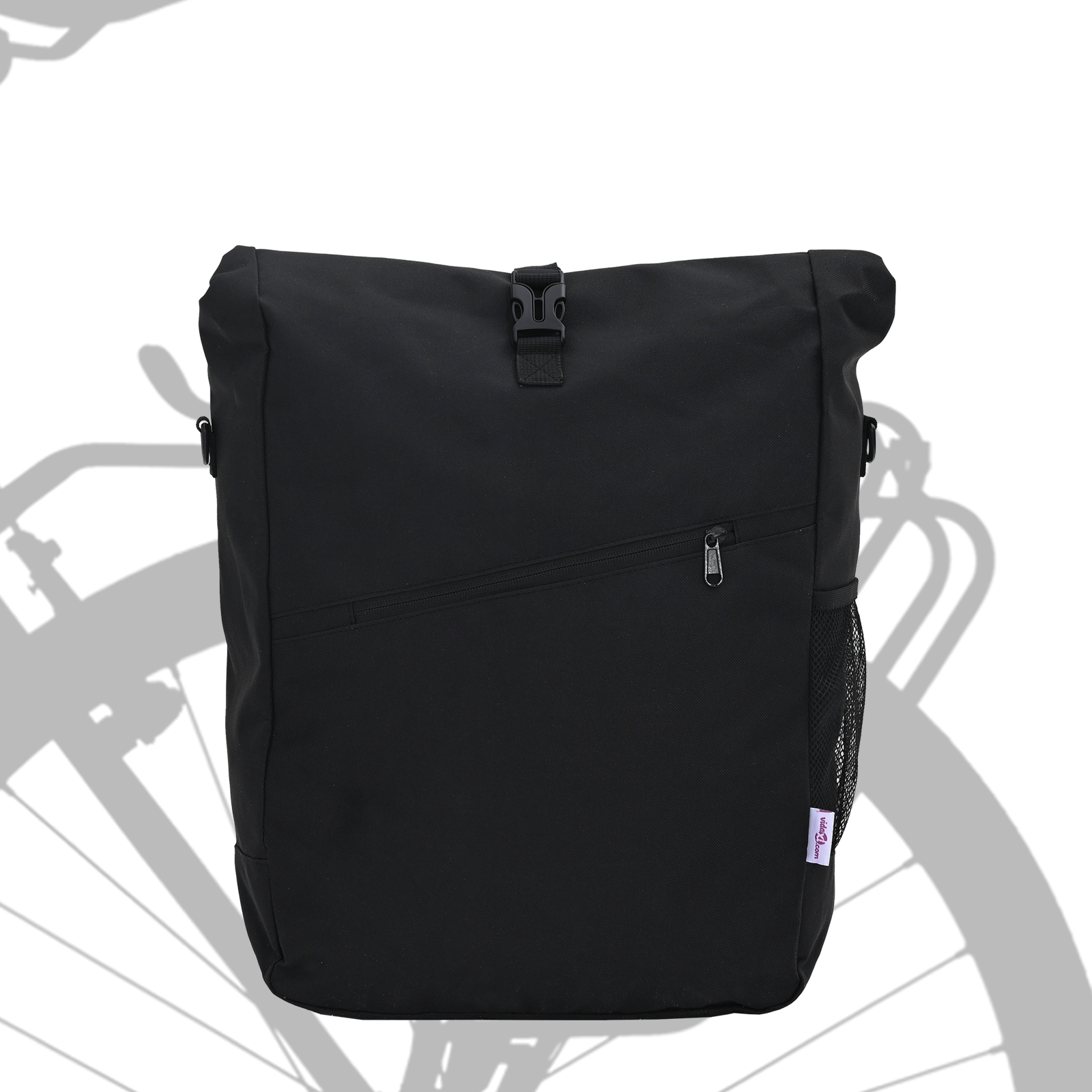 Thumbnail - vidaXL Fahrradtasche für Gepäckträger 25 L Schwarz 33x16x48 cm