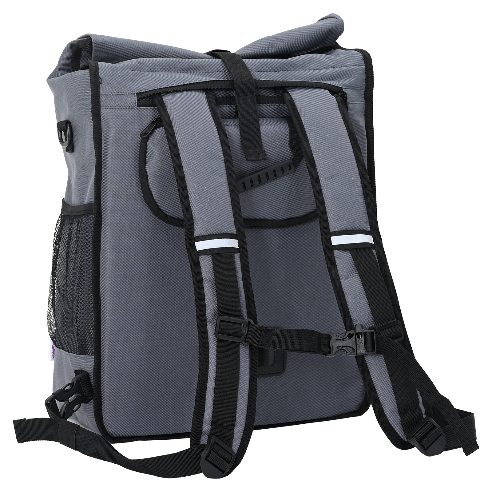 Bike Bag for Pannier Rack 25 L Grey 33x16x48 cm - Image 9