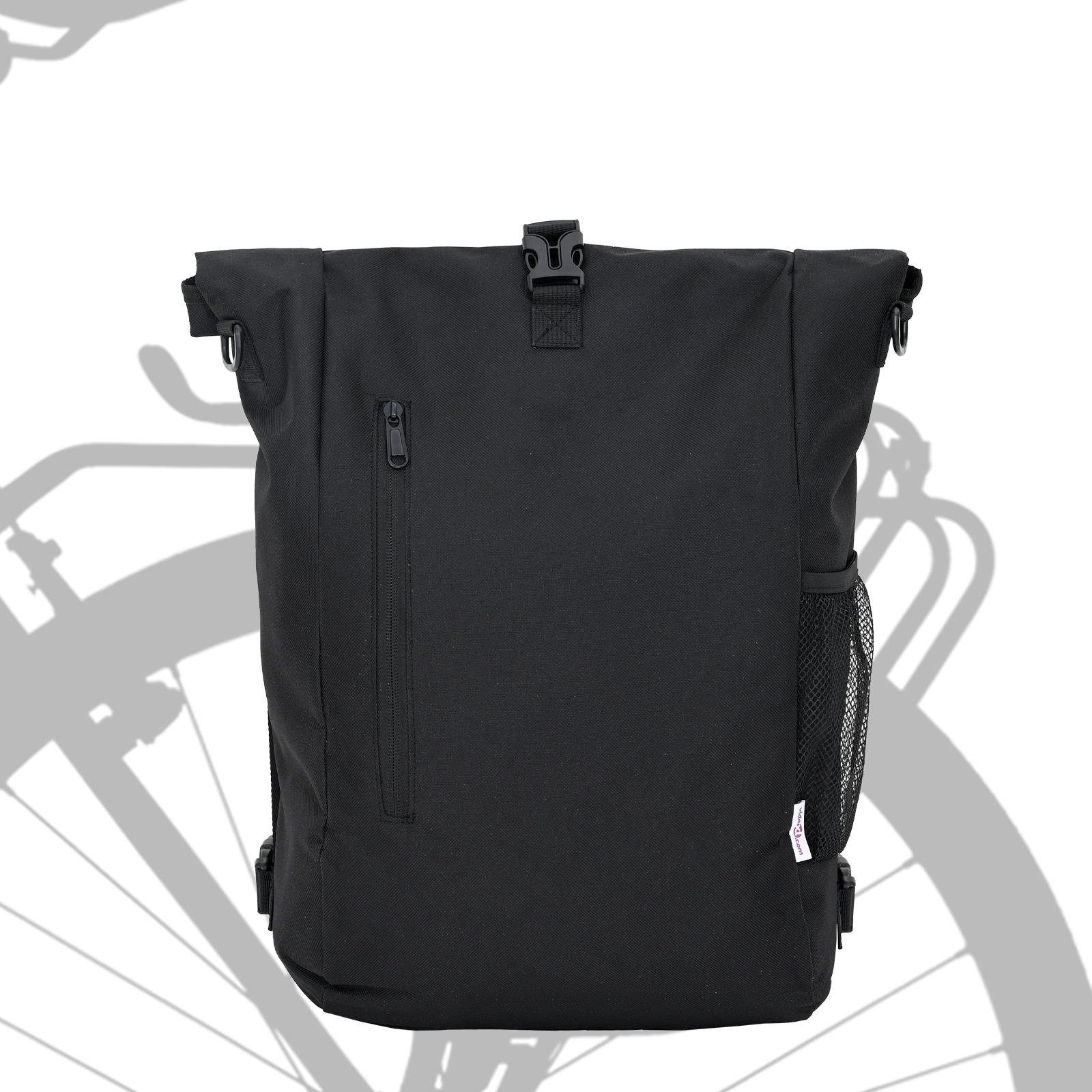 Bicycle Bag for Pannier Rack 20 L Black 31x13x58 cm - Image 3