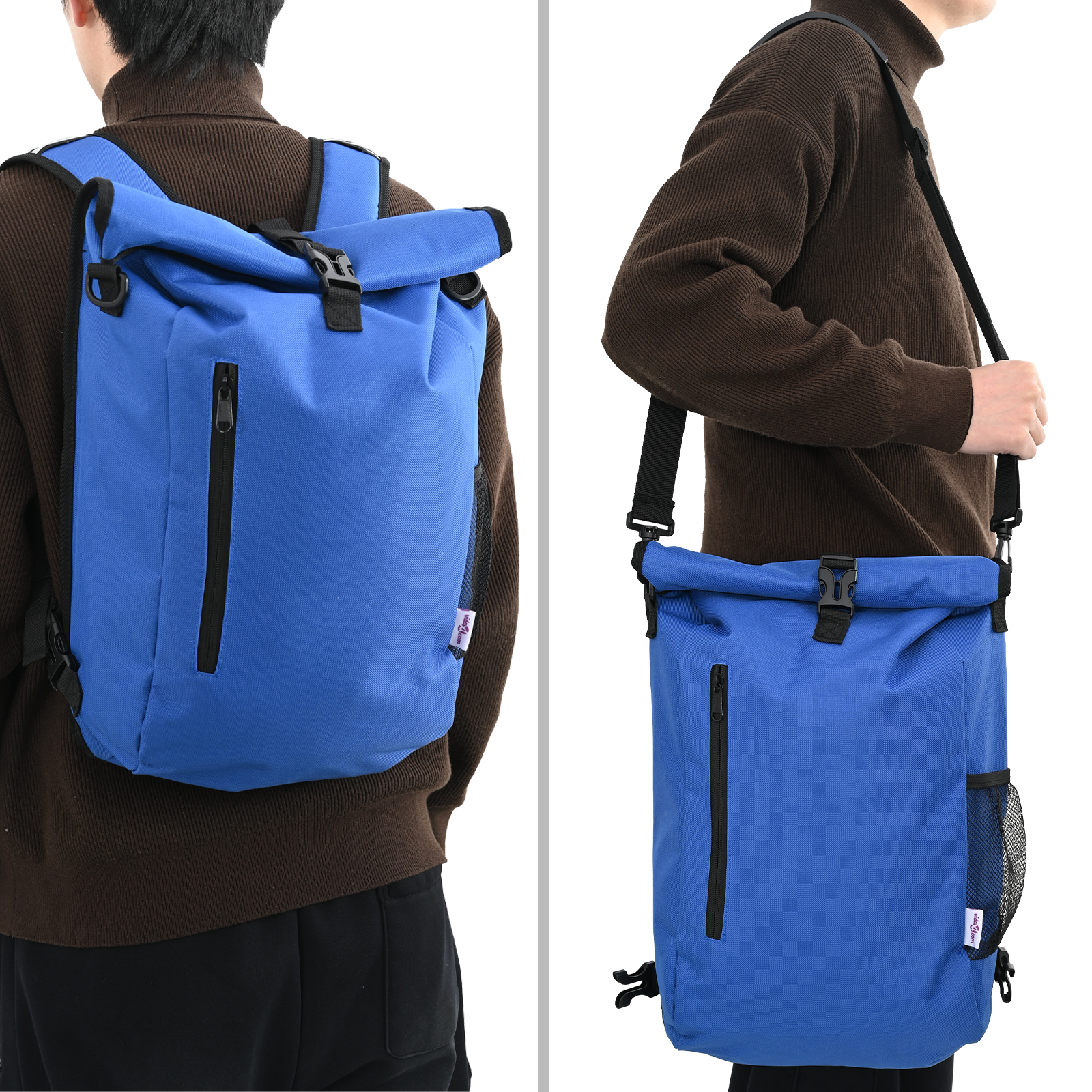 Bicycle Bag for Pannier Rack 20 L Blue 31x13x58 cm - Image 2