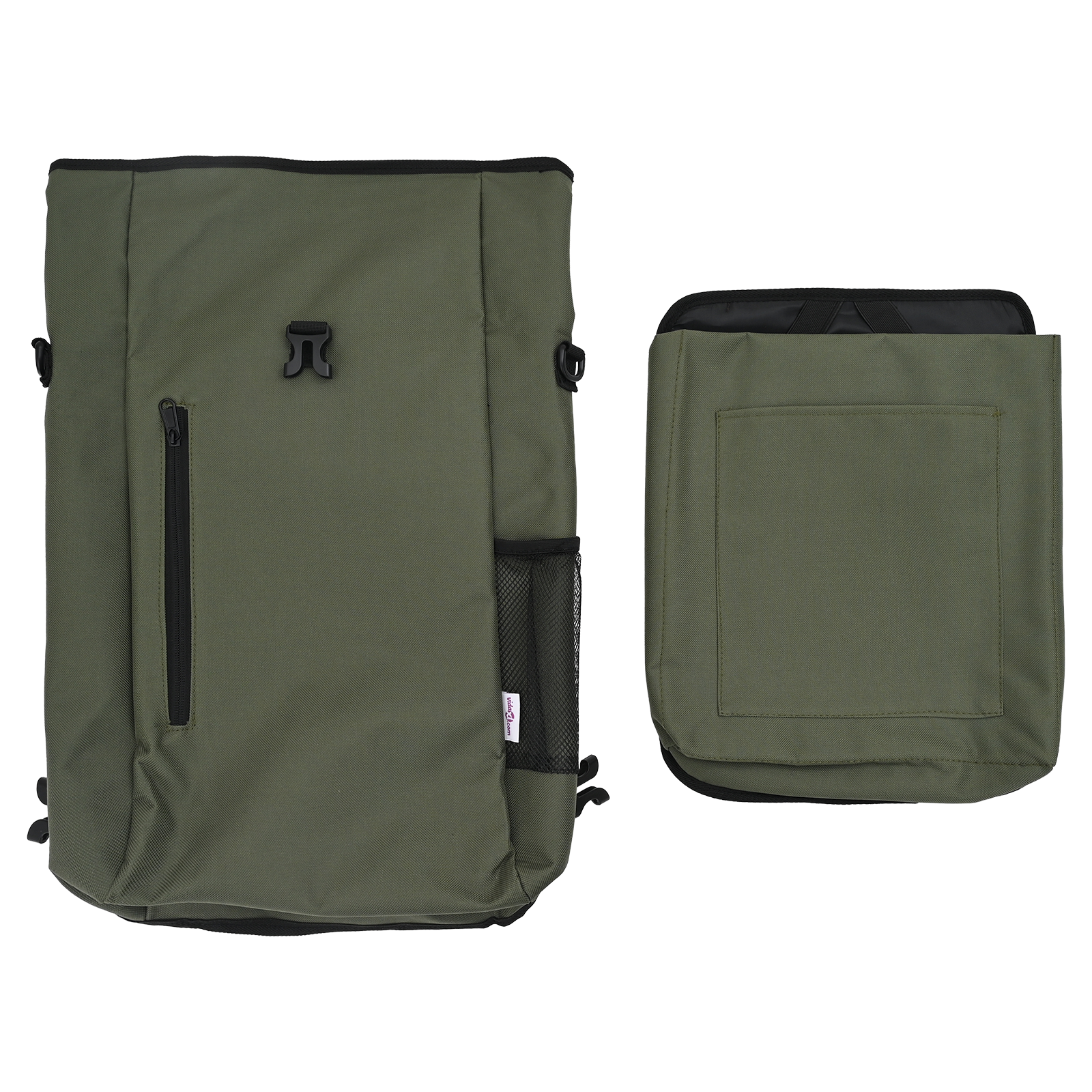 Bike Bag for Pannier Rack 20 L Olive Green 31x13x58 cm - Image 7