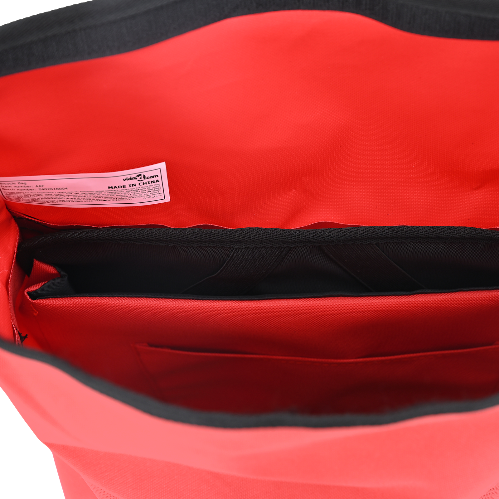 Bike Bag for Pannier Rack 20 L Red 31x13x58 cm - Image 11
