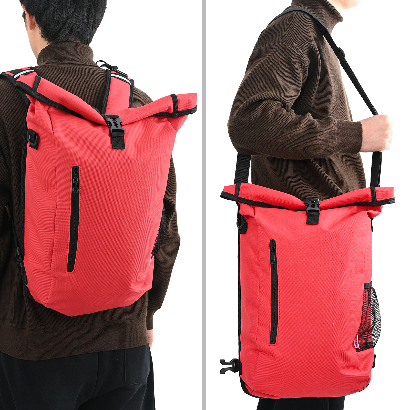 Bike Bag for Pannier Rack 20 L Red 31x13x58 cm - Image 3