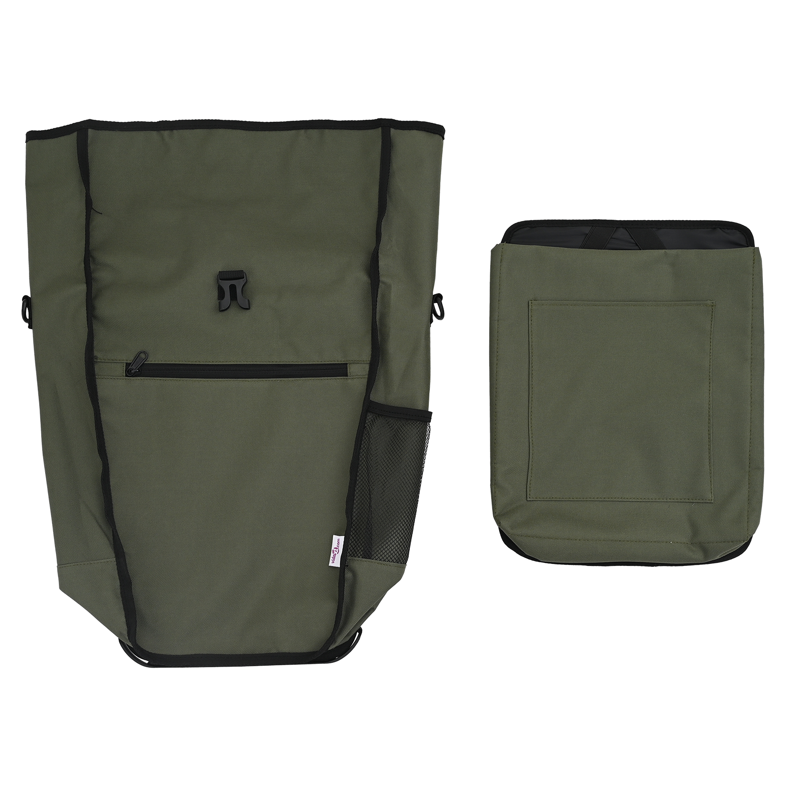 Bicycle Bag for Pannier Rack 20 L Olive Green 34x16x59 cm - Image 5