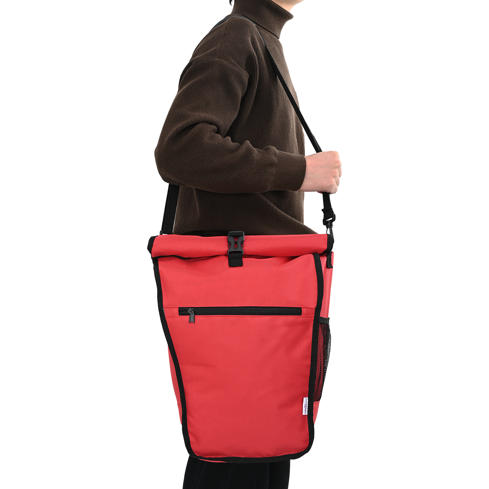 Bicycle Bag for Pannier Rack 20 L Red 34x16x59 cm - Image 3