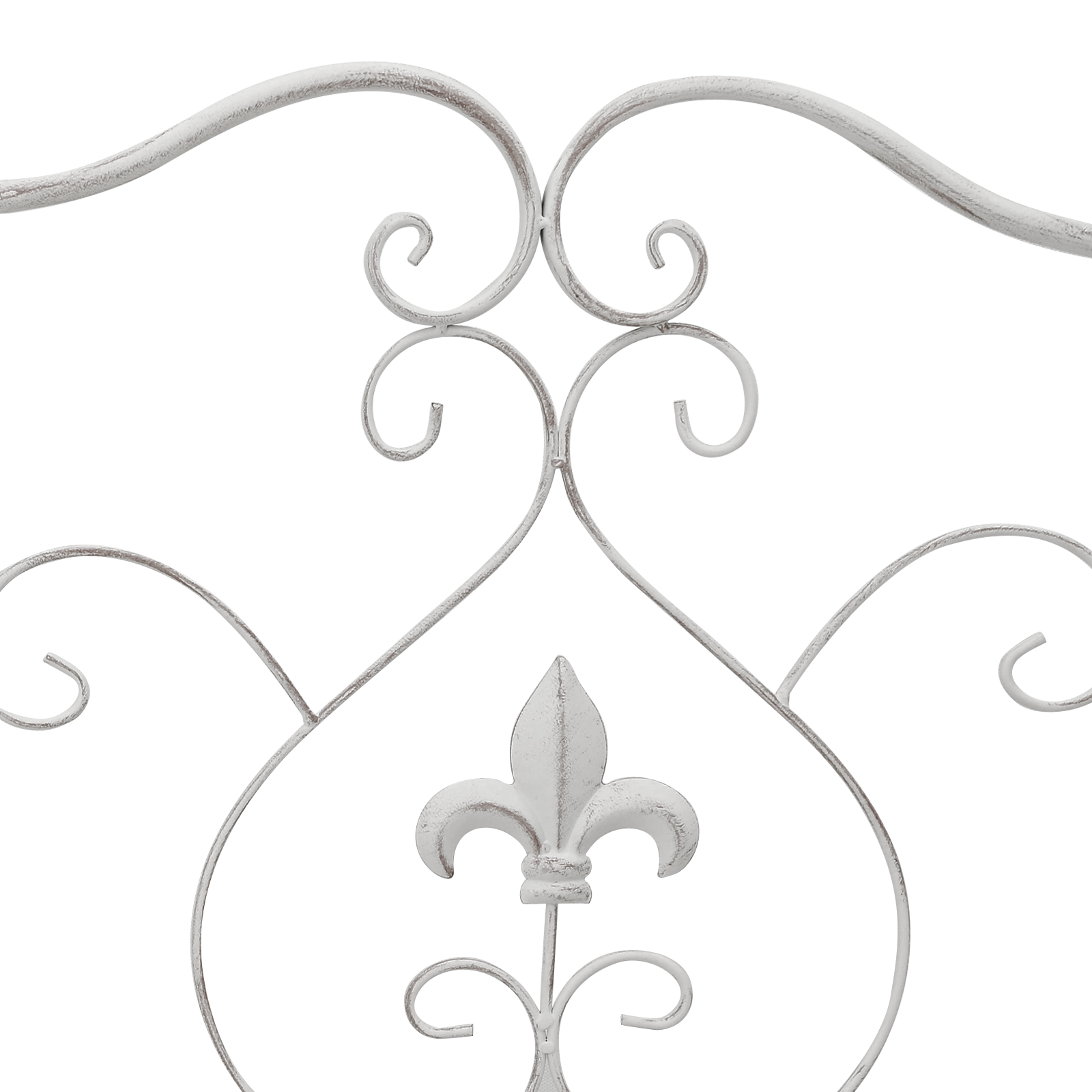 Bench White Metal 104 x 54 x 93 cm Durable Outdoor Bench - Image 8