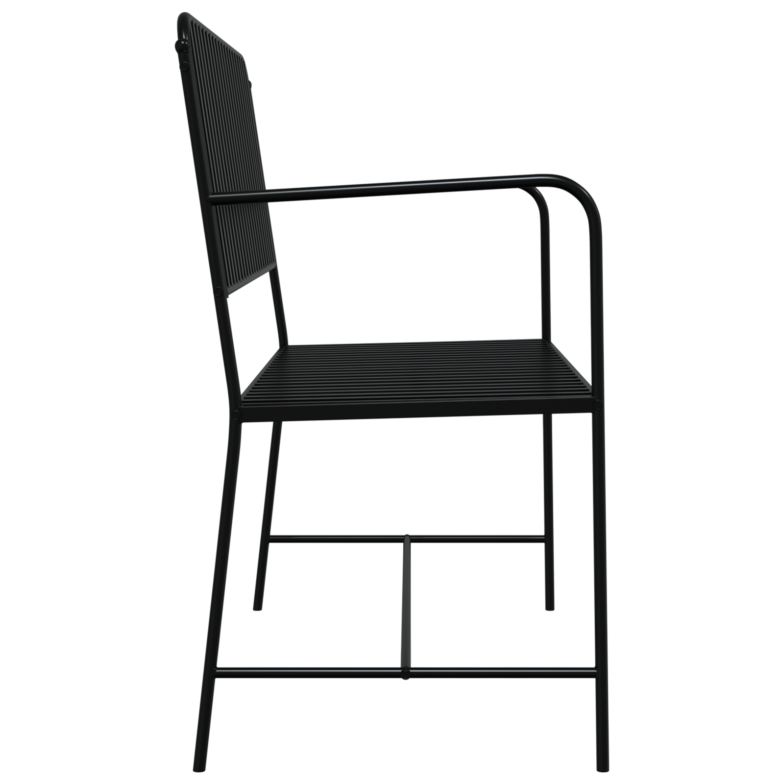 Outdoor Bench Black Metal Standard Durable Outdoor Bench - Image 5