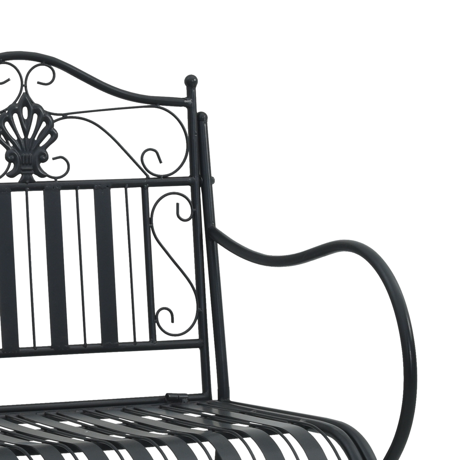 Metal Bench Black Metal Standard Decorative Inlays - Image 7