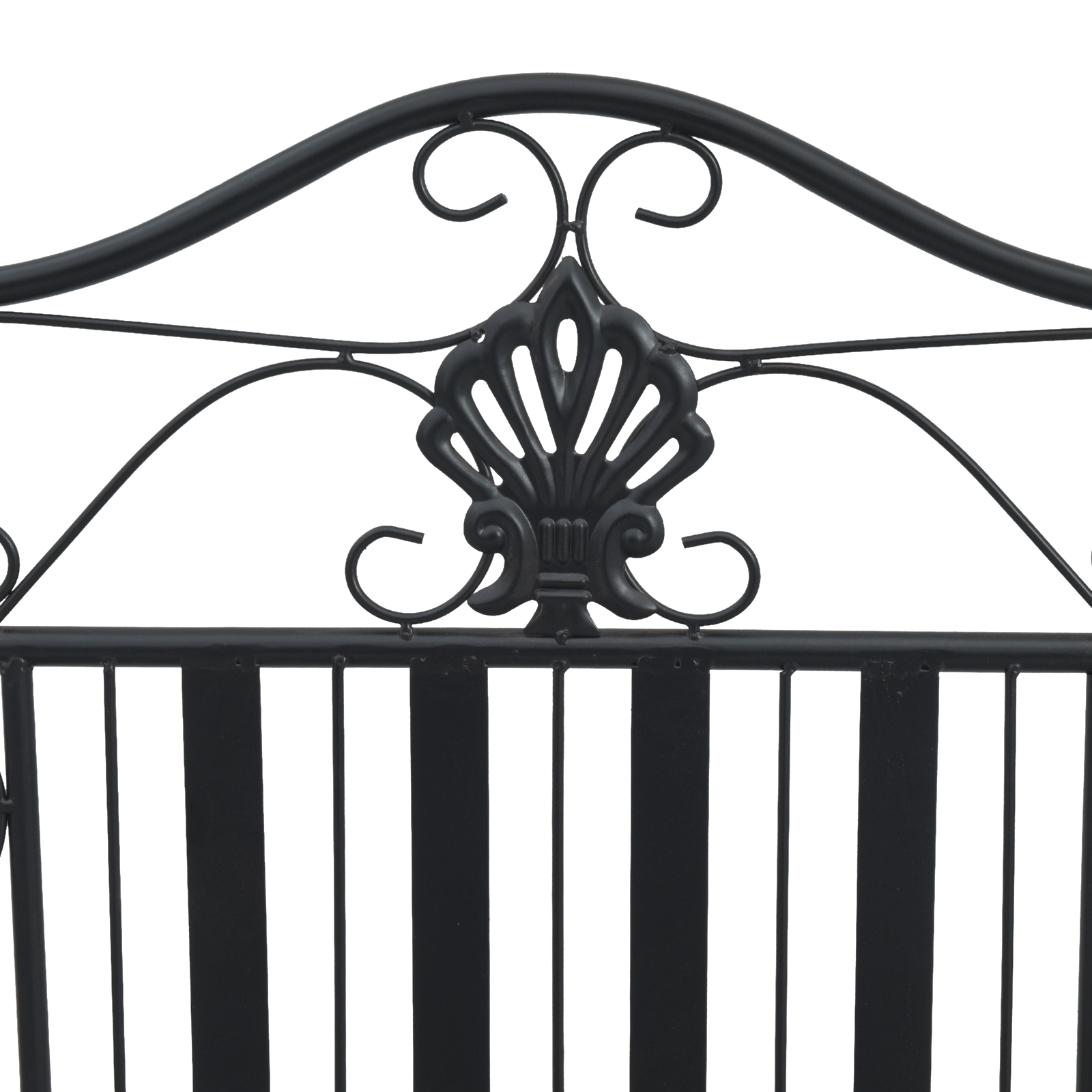 Metal Bench Black Metal Standard Decorative Inlays - Image 8