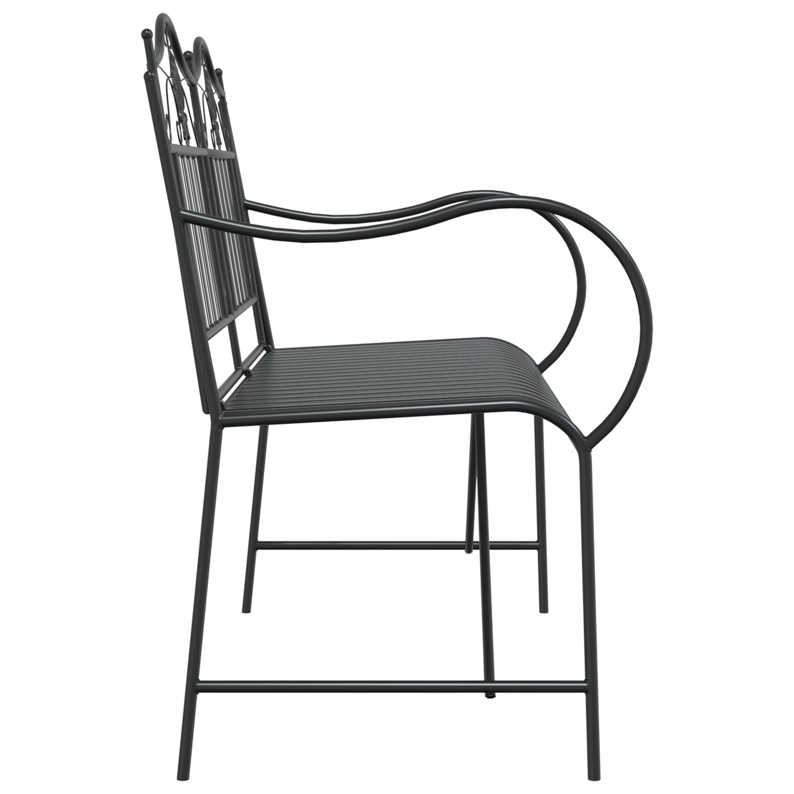 Metal Bench Black Metal Standard Decorative Inlays - Image 5