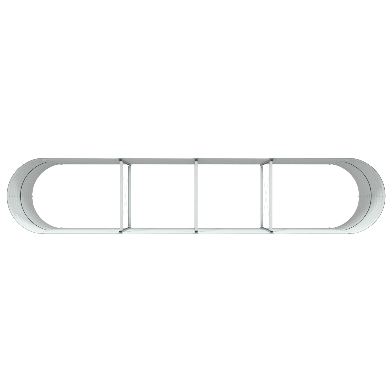 Green Garden Raised Bed 400x80x81 cm Galvanized Steel - Image 8