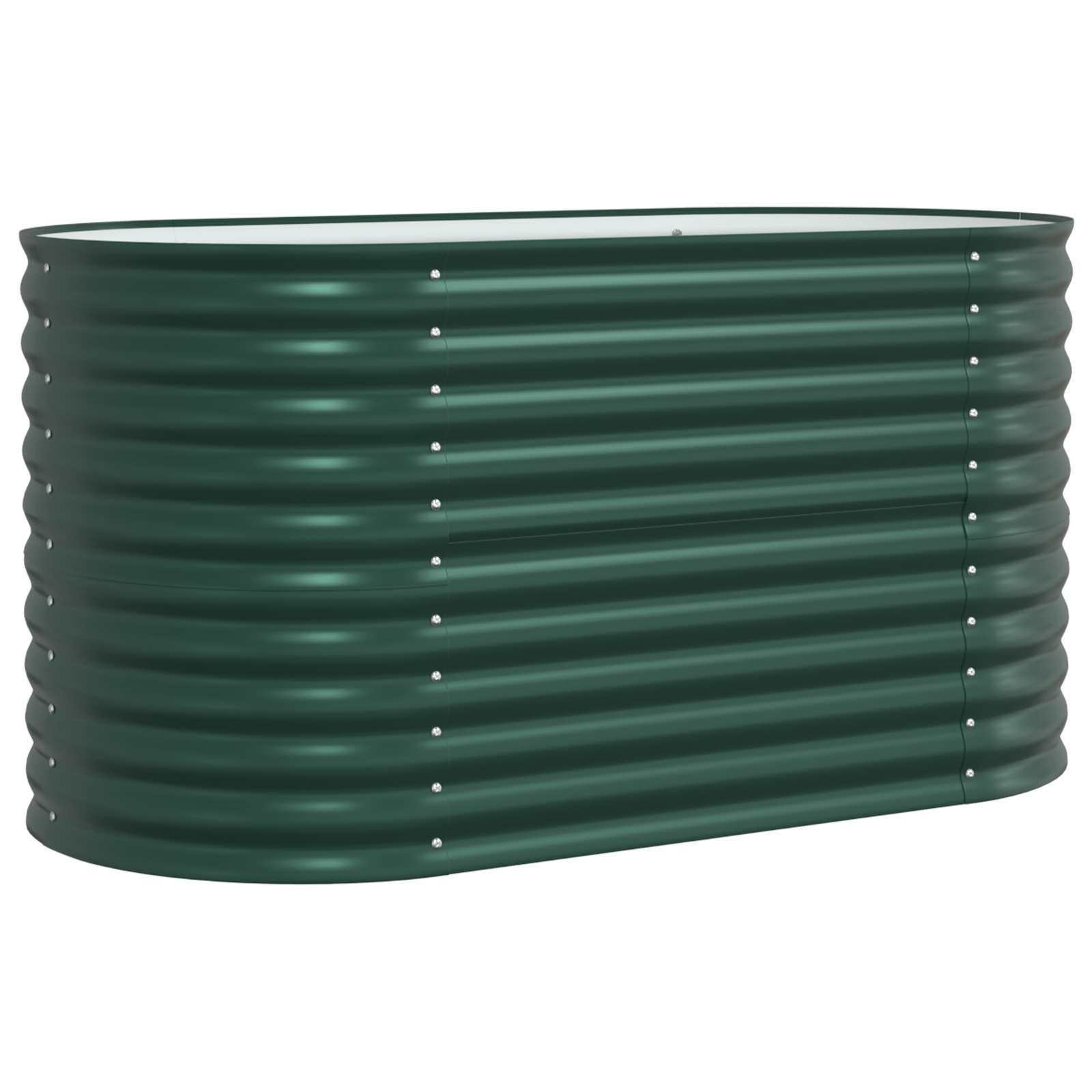 Garden Raised Bed Green 160x80x81 cm Galvanized Steel - Image 2