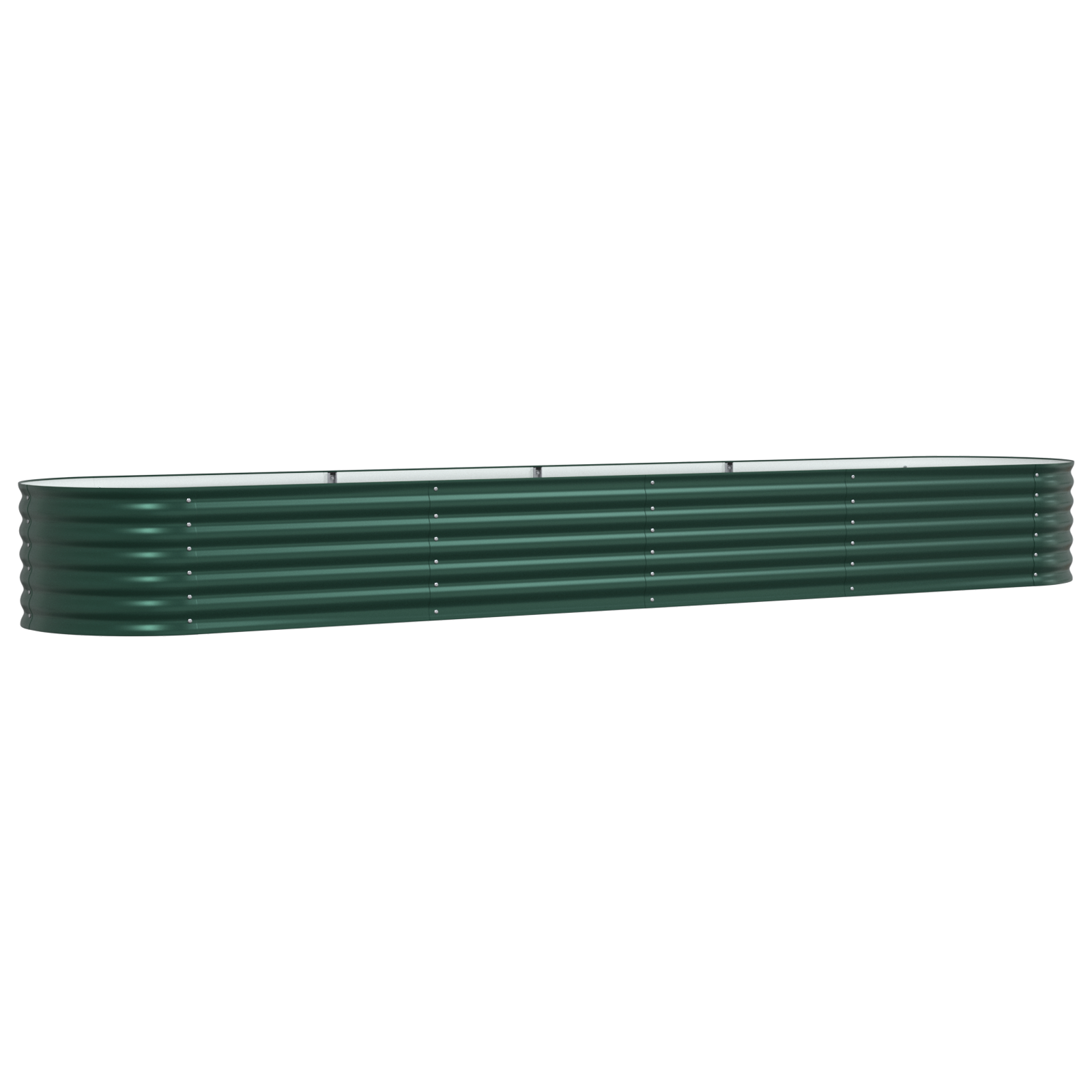 Garden Raised Bed Green 400x80x44 cm Galvanised Steel - Image 2