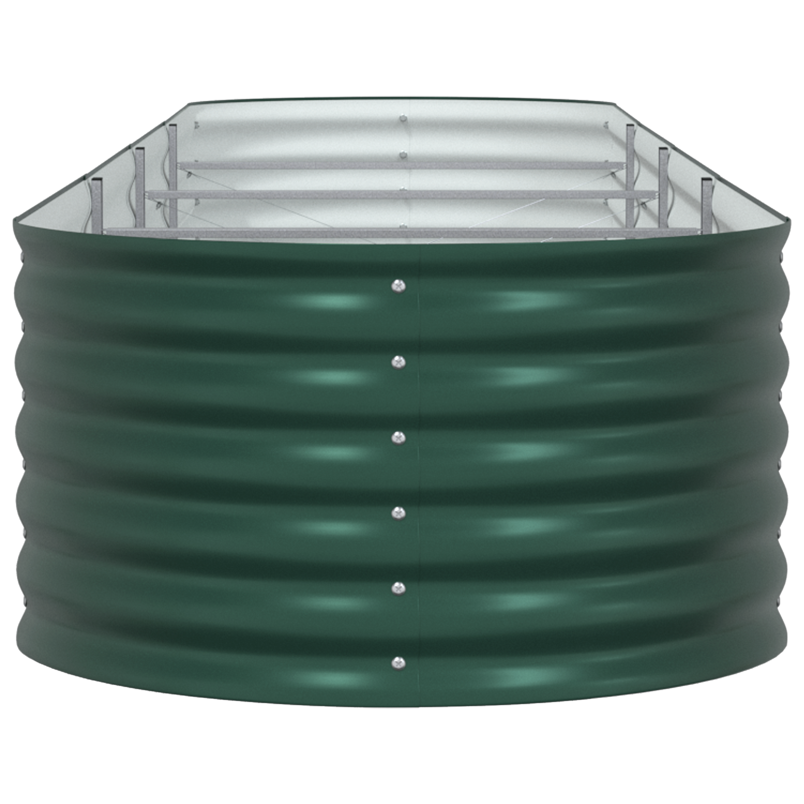 Garden Raised Bed Green 400x80x44 cm Galvanised Steel - Image 7