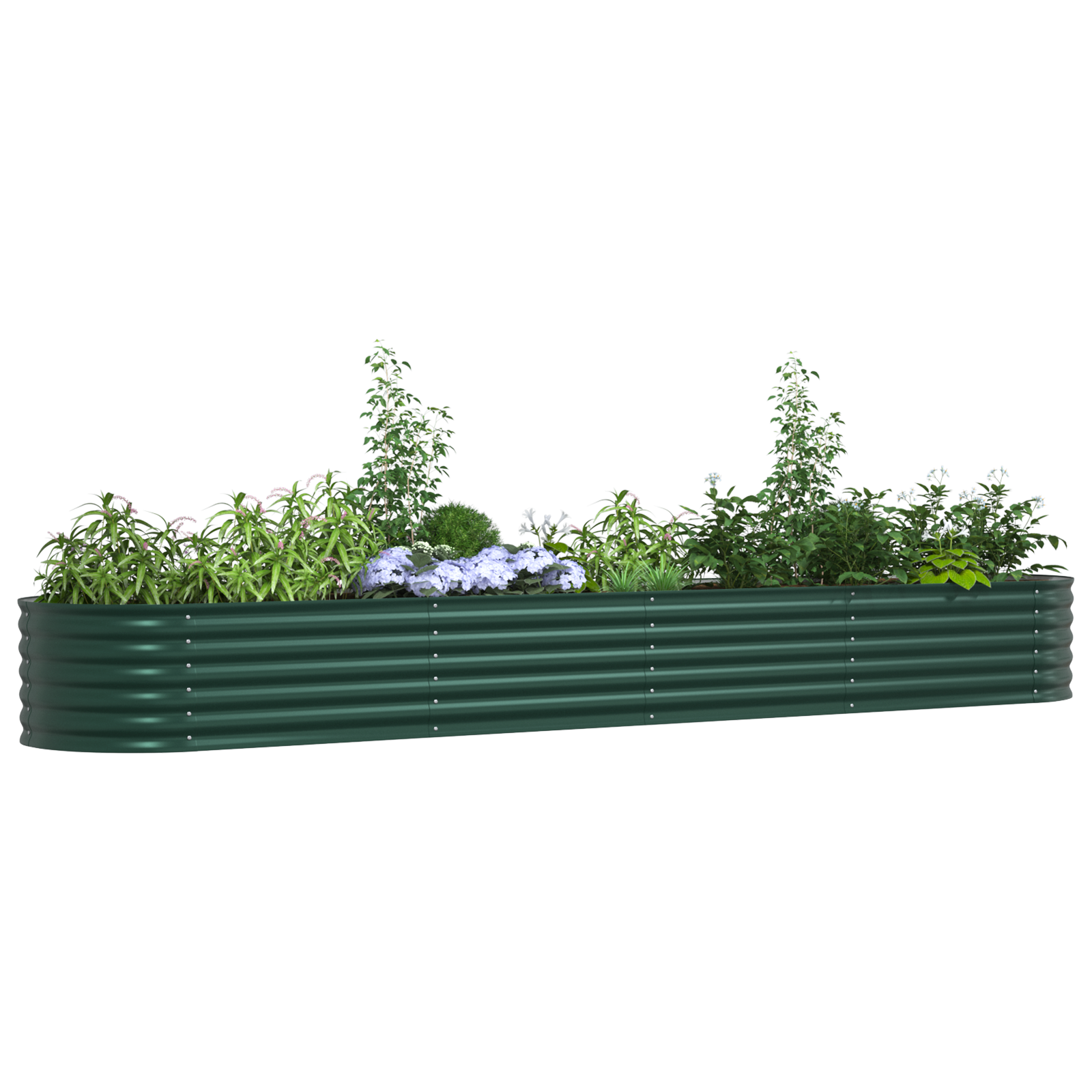 Garden Raised Bed Green 400x80x44 cm Galvanised Steel - Image 3